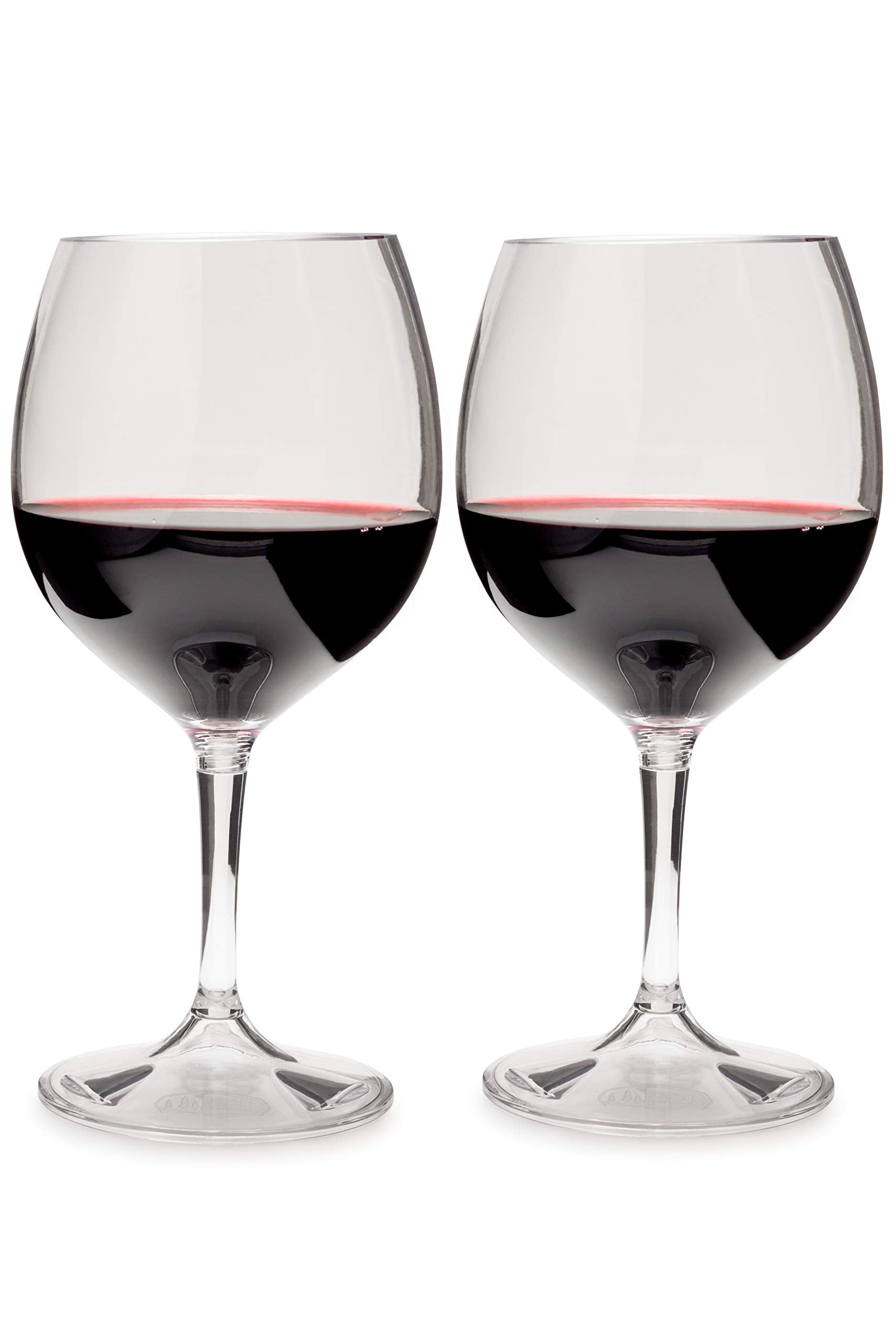 GSI Outdoors Red Wine Glass Nesting Set for Compact Storage and Comfortable Drinking, 15 fl. oz., 79312