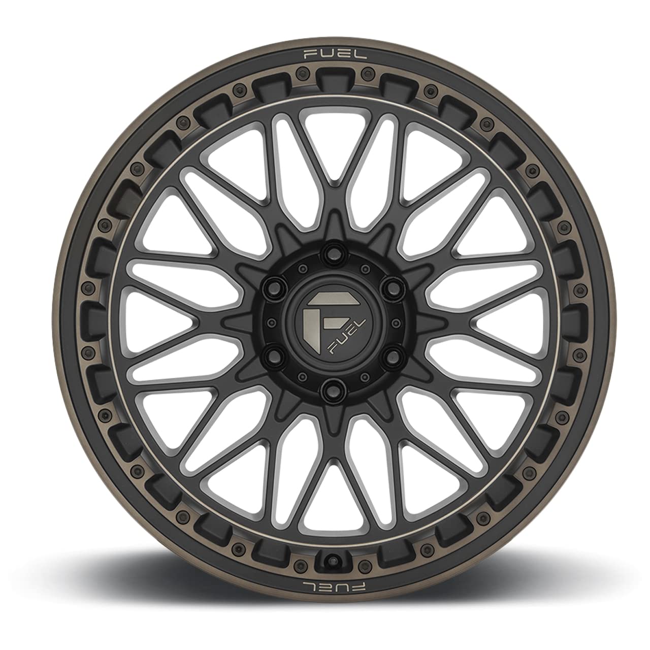 D759 TRIGGER FUEL OFF-ROAD 17X9, 6X5.5, 4.53, -12mm MATTE BLACK DARK TINT - D75917908445