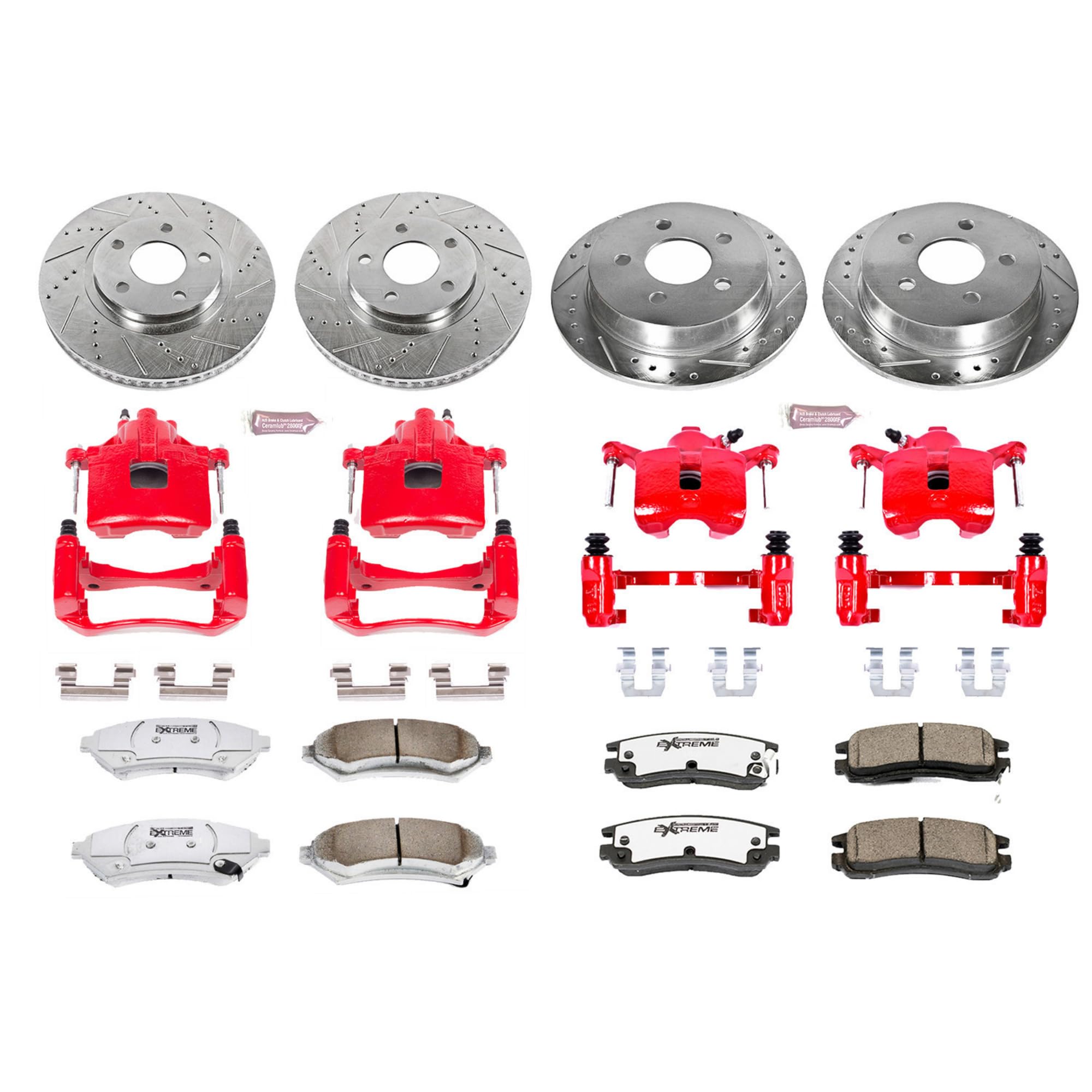 Power Stop Z26 Street Warrior Brake Kit Front & Rear Chevrolet Oldsmobile KC1544-26