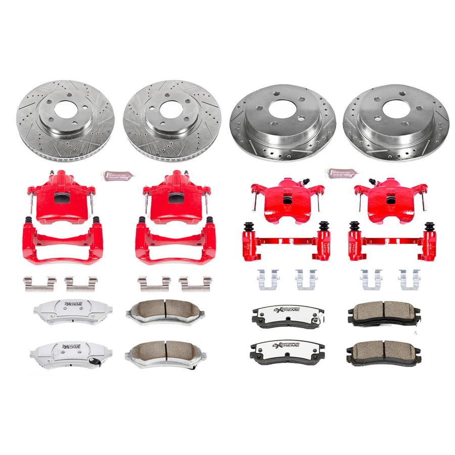 Power Stop Z26 Street Warrior Brake Kit Front & Rear Chevrolet Oldsmobile KC1544-26
