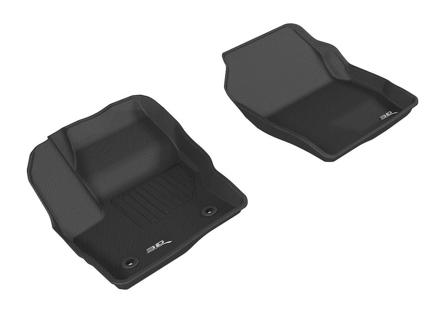 Kagu 3D MAXpider Custom Fit Floor Mat (Black) Compatible with Ford Escape 2015-2019 - Front Row