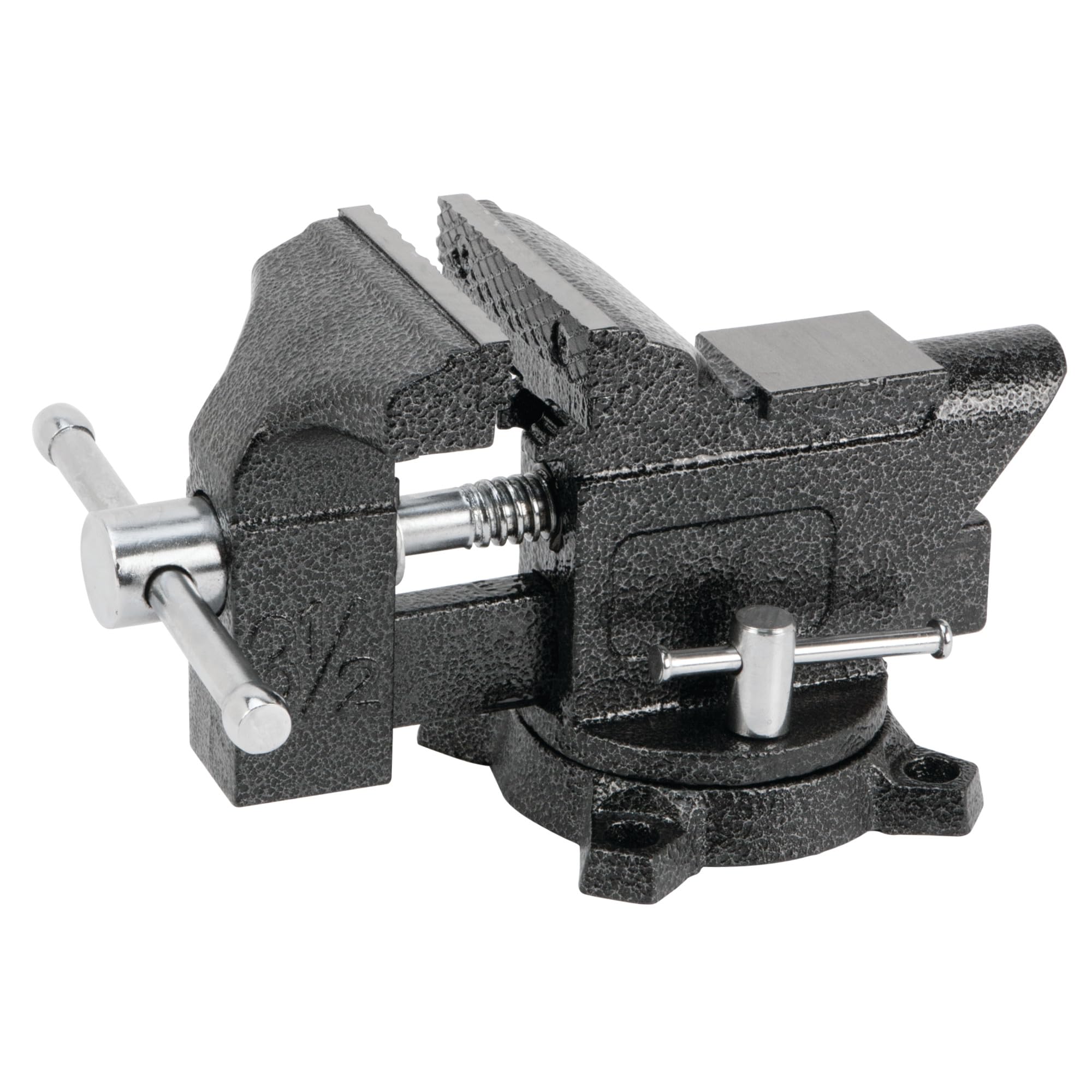 3-Inch Jaw Opening Performance Tool W3905 Bench Vise with 180º Swivel Base and Built-in Anvil, Durable Powder Coat Finish and Chrome Plated Hardware
