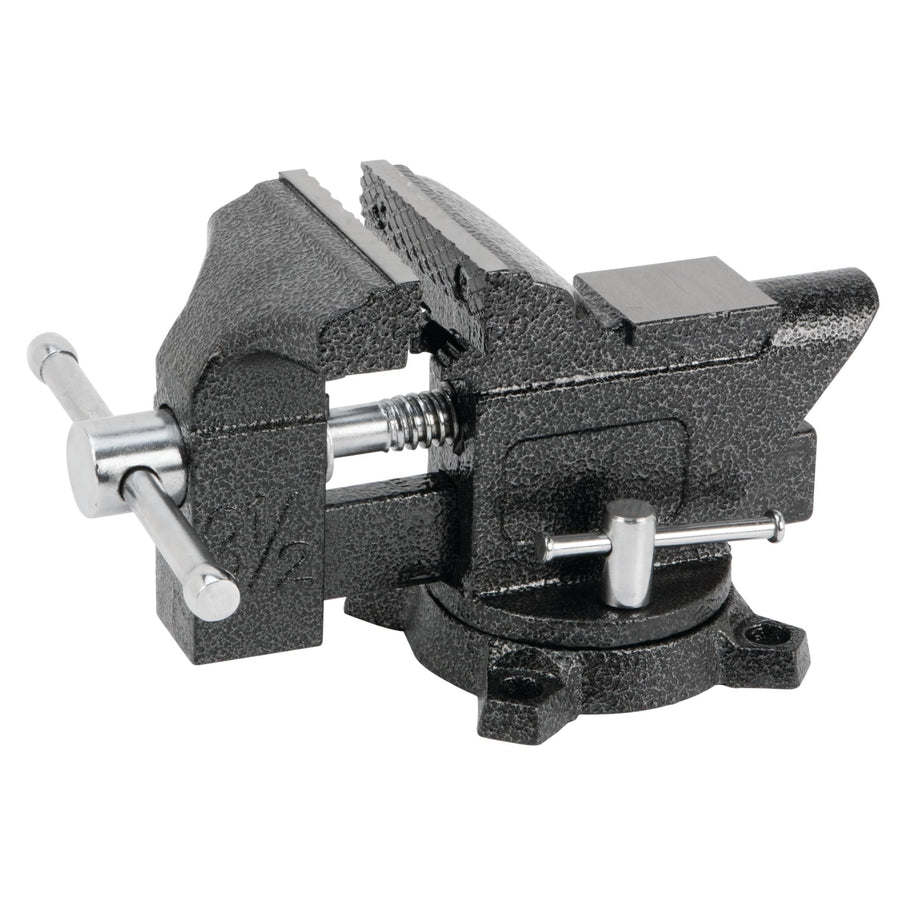 3-Inch Jaw Opening Performance Tool W3905 Bench Vise with 180º Swivel Base and Built-in Anvil, Durable Powder Coat Finish and Chrome Plated Hardware
