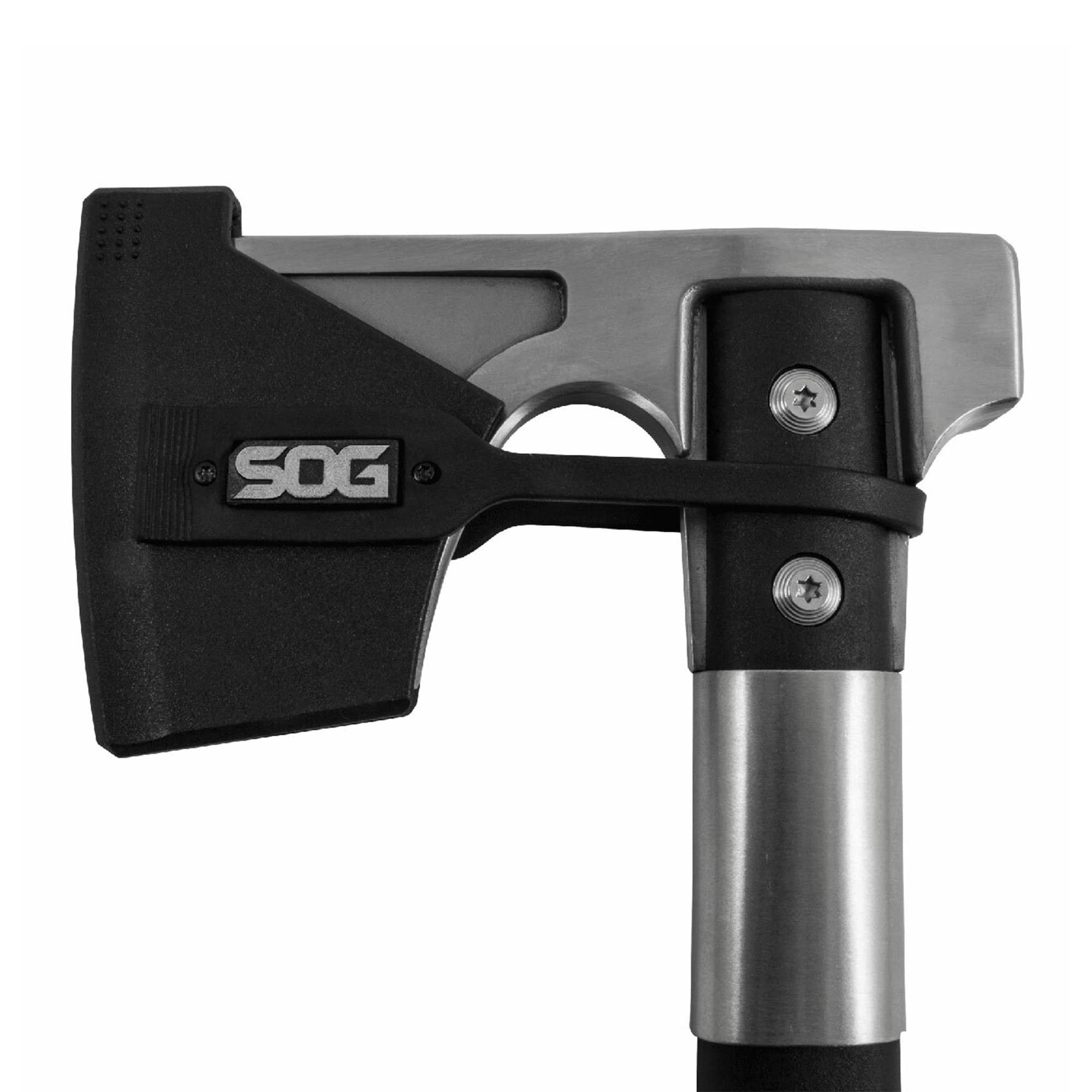 SOG Camp Axe- Camping and Compact Survival Hatchet/Hammer Tool with Sheath and 3.1 Inch Bushcraft Axe Edge (CH1001-CP)