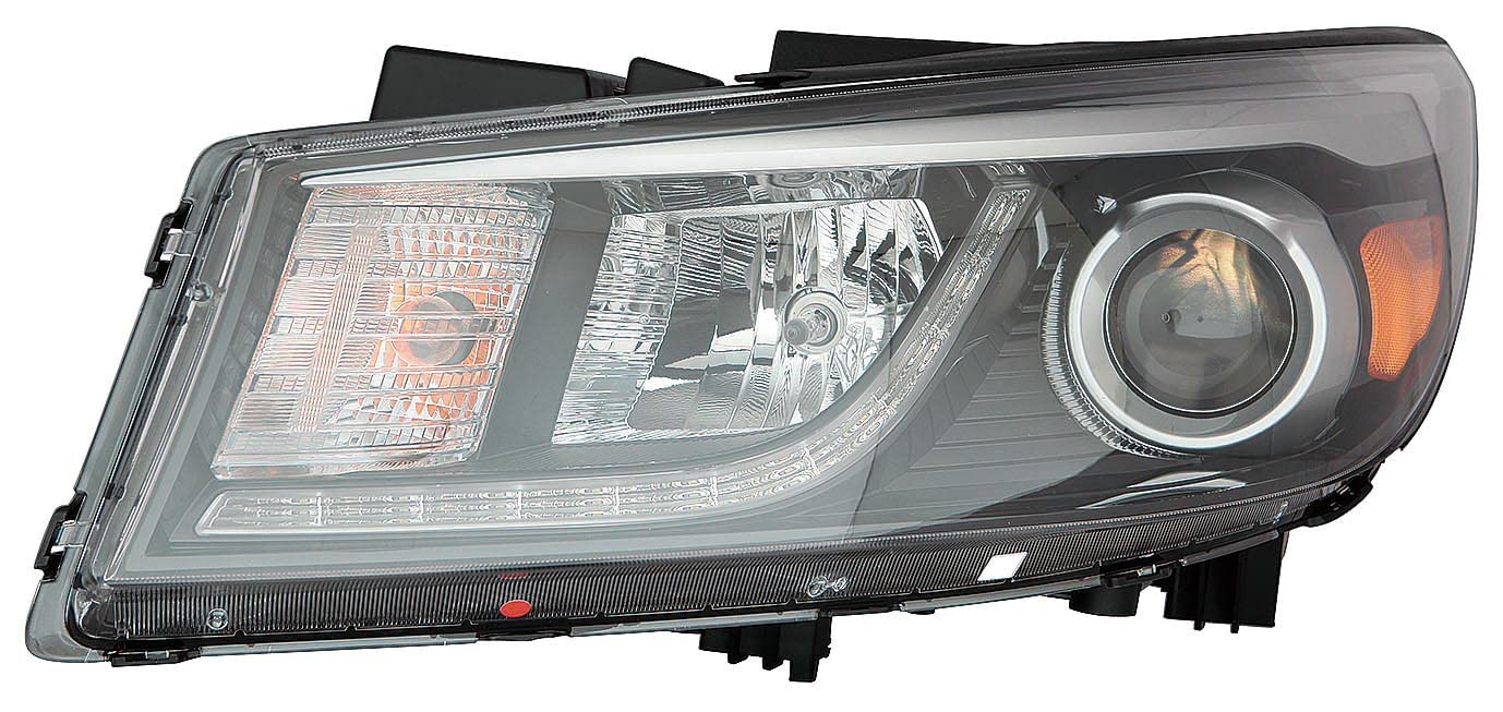 Kia Sedona 15-18 Headlight Halogen with Day time Running Light with JEWELED LED Driver Side SX/SXL/Limited CAPA | DOT Certified 92101 A9130 | KI2502182C