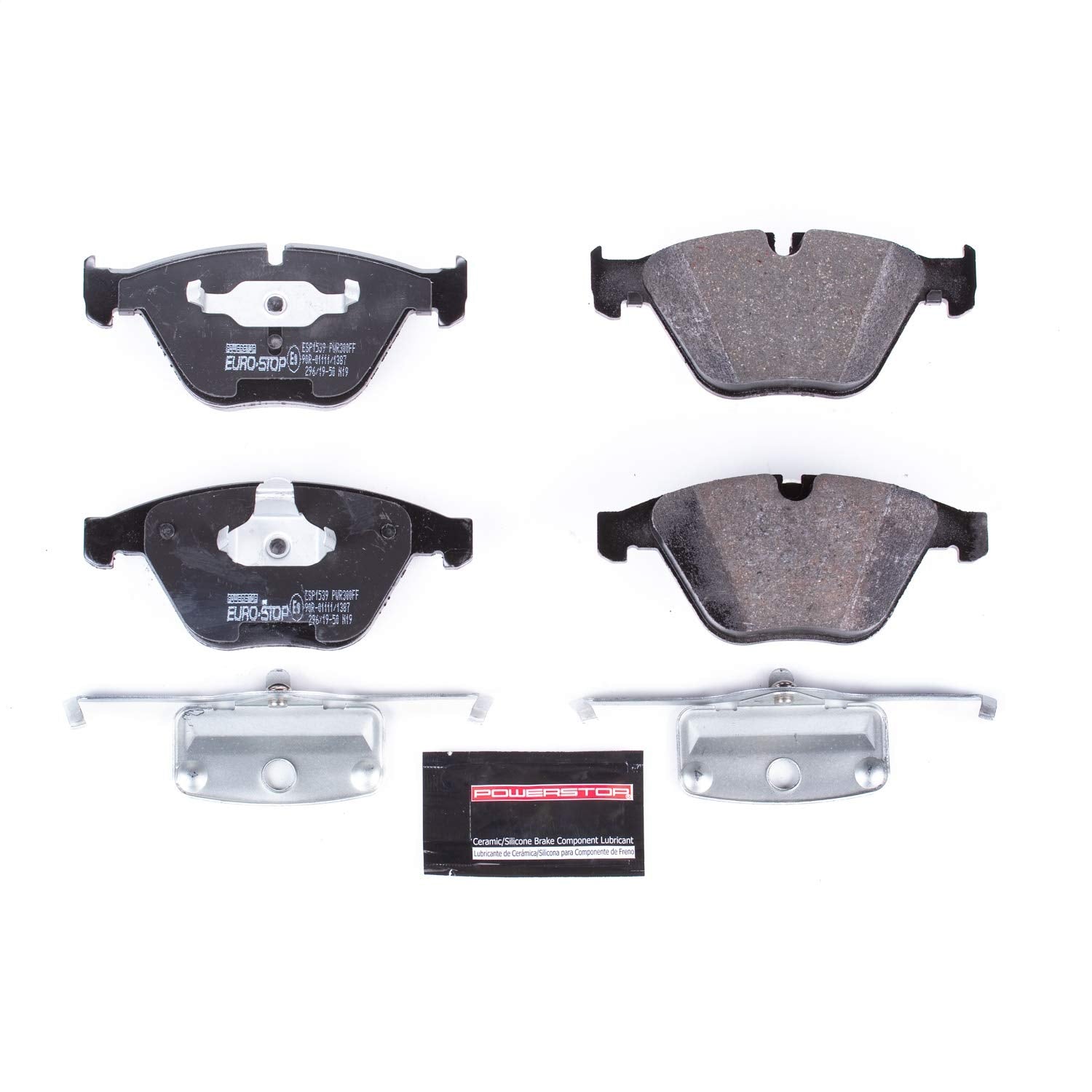 Euro-Stop Power Stop ESP1539 ECE-R90 Front Ceramic Brake Pads