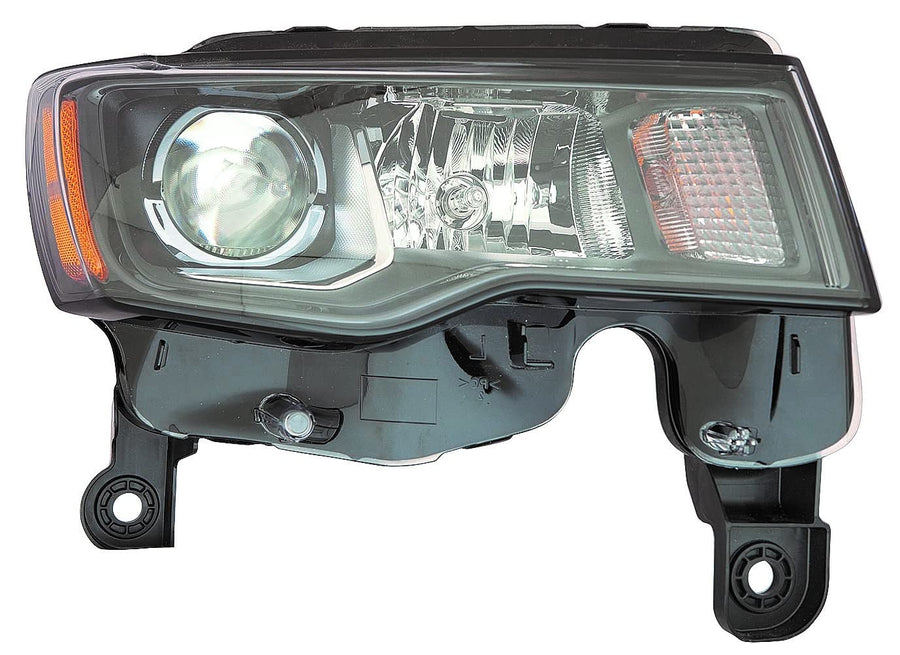 DEPO Automotive ACK For Jeep Grand Cherokee 17-19 Headlight Halogen STD Type Black RH US Passenger