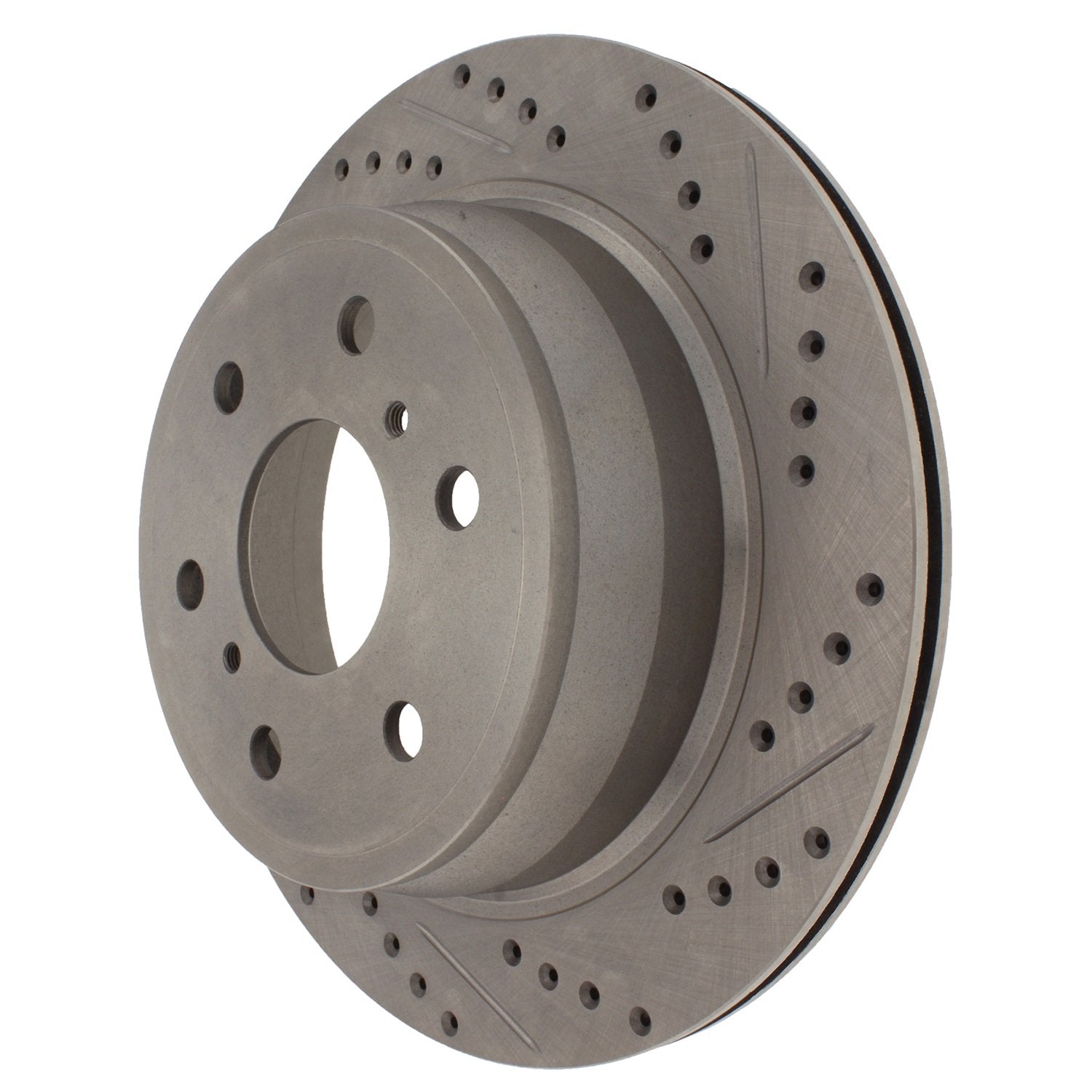 StopTech 227.66065L Brake Rotor Select Sport Drilled and Slotted; Rear Left