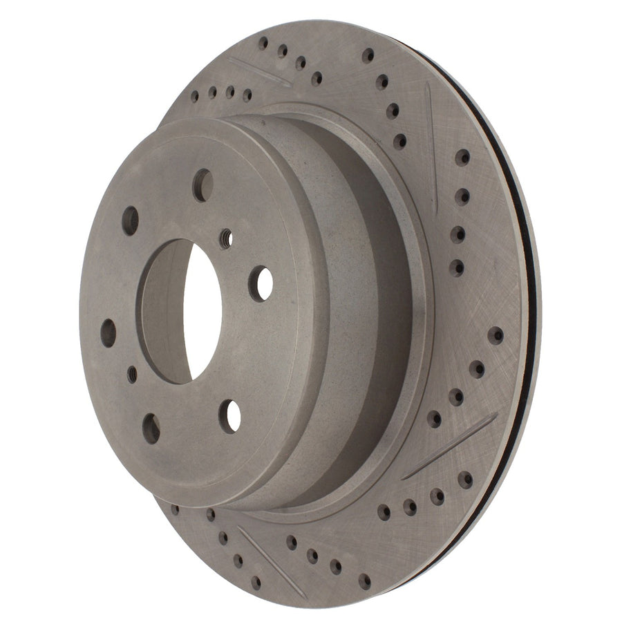 StopTech 227.66065L Brake Rotor Select Sport Drilled and Slotted; Rear Left