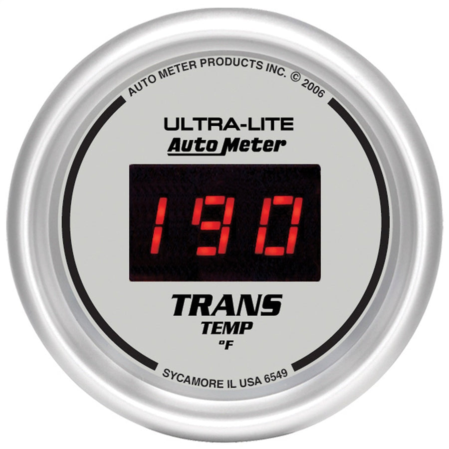 Ultra-Lite Auto Meter 6549 Digital Transmission Temperature Gauge