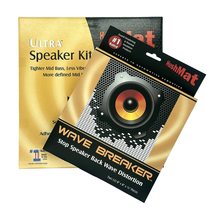 HushMat Speaker Sound-Damping and 10450 Wave Breaker Combo Kit