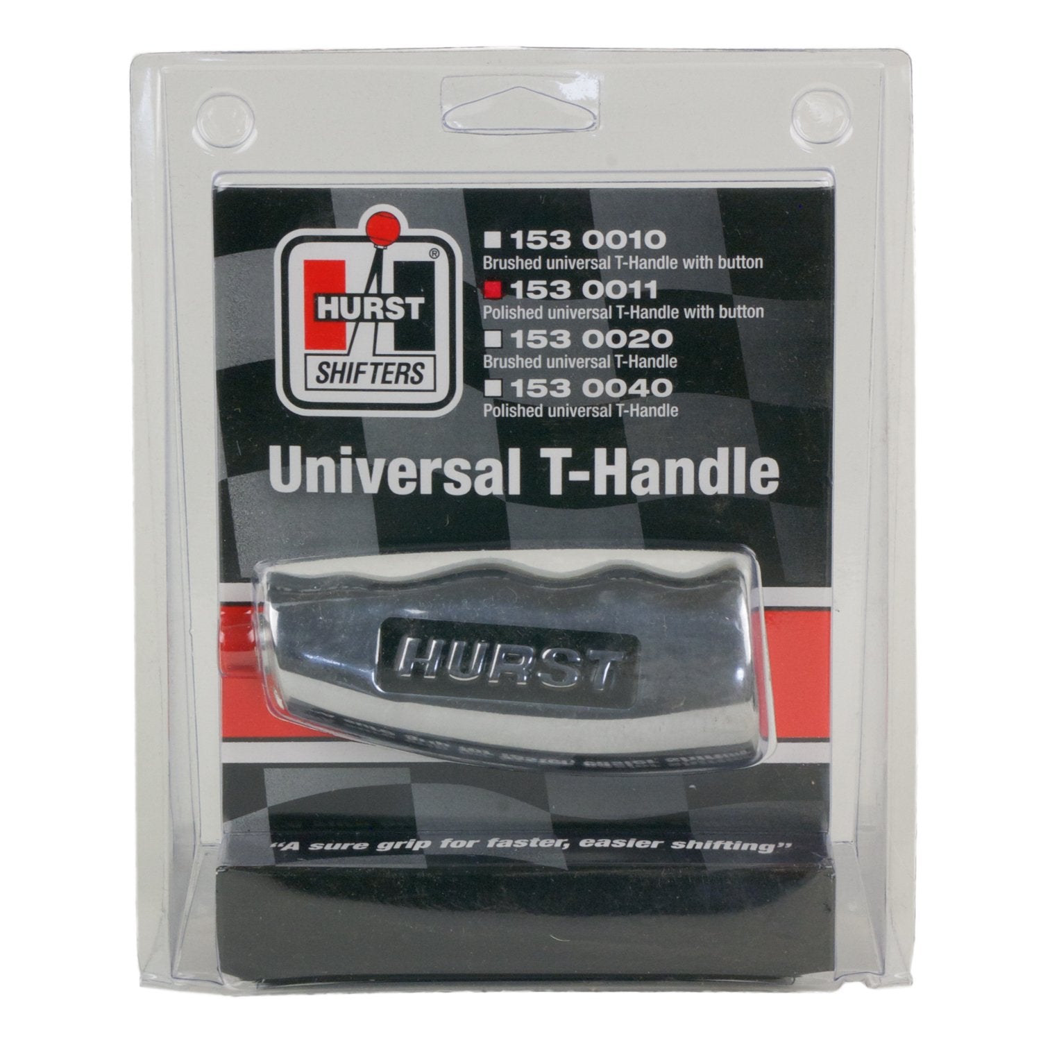 Polished Hurst 1530011 Universal T-Handle with Button