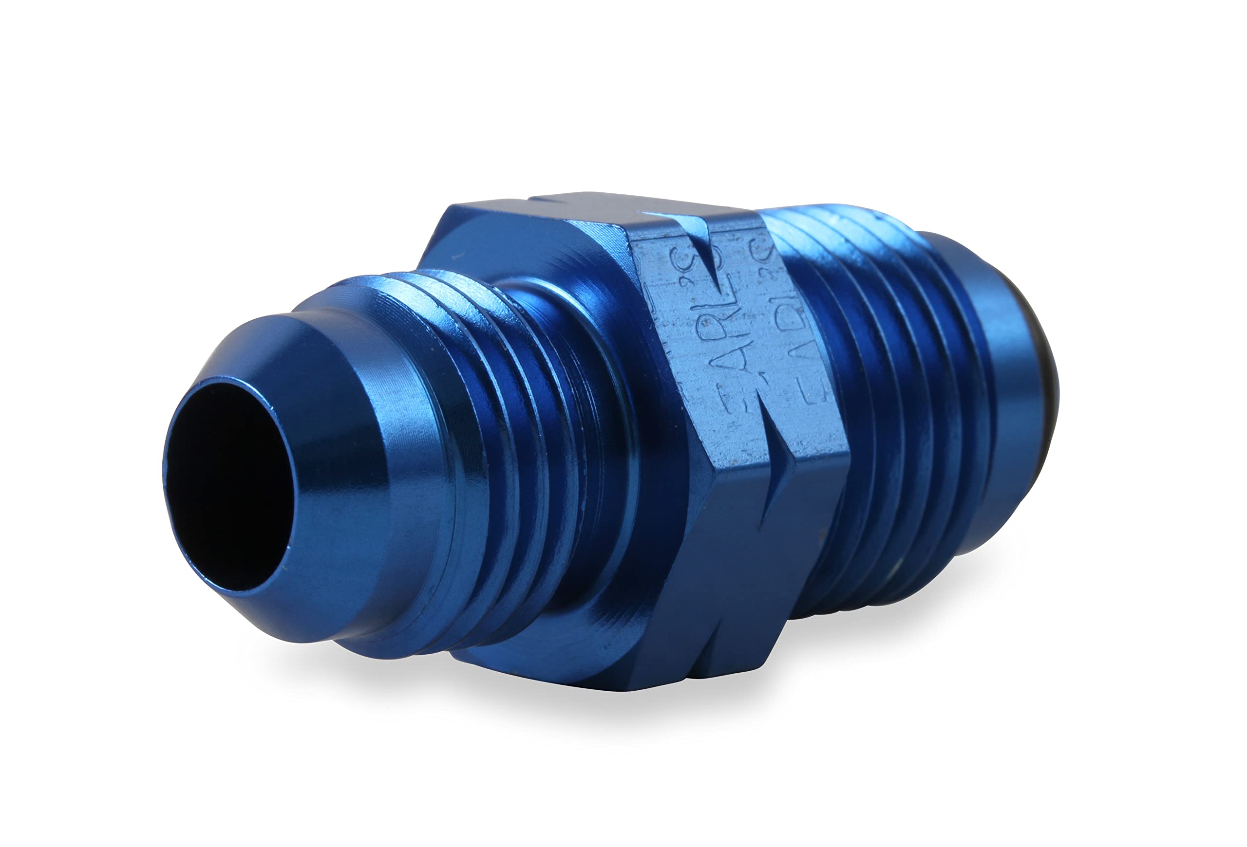 Blue Anodized Aluminum Earl's - 991955ERL -6AN Male to 16mm by 1.5 Power Steering/ Fuel Injection Adapter Fitting