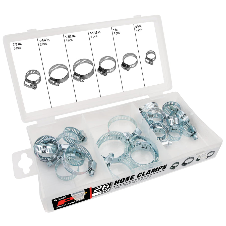 W5348 Performance Tool 26-Piece Hose Clamp Assortment