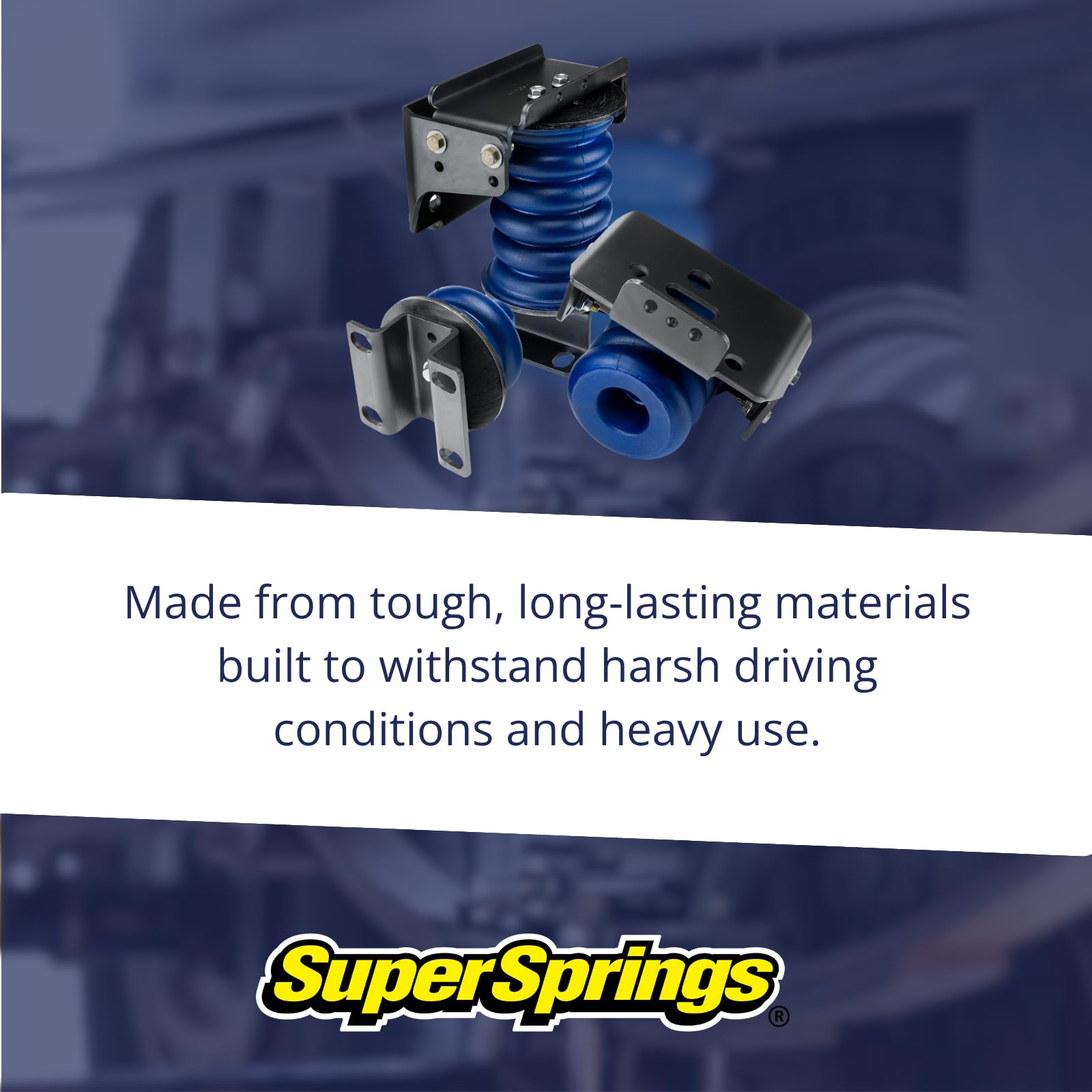 SumoSprings SSR-101-40-2 | Rear SumoSprings for Ford F-250|F-350, Blue, 3000 lbs.