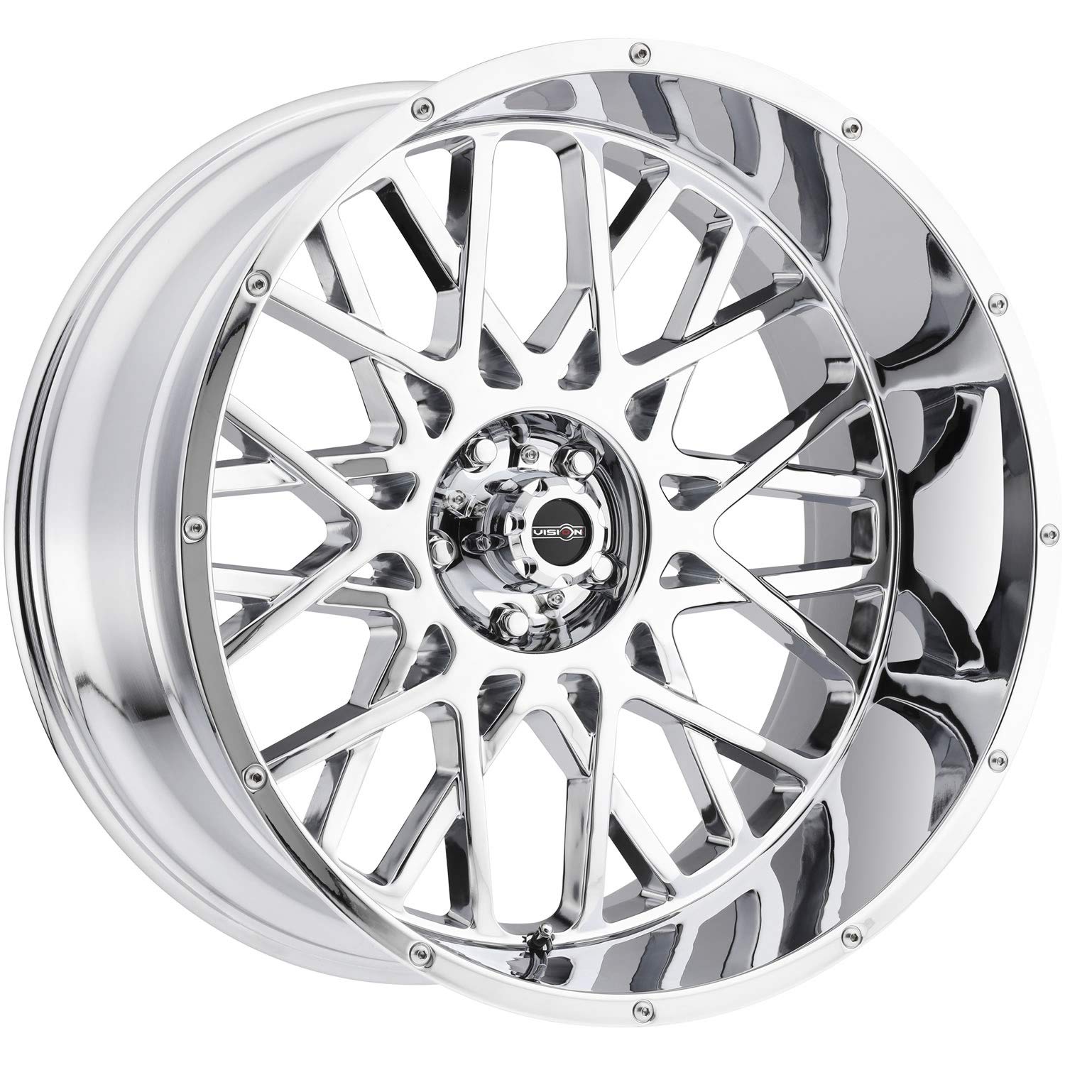 20x10 Vision Rocker 412 8x170-25mm Chrome Wheel Rim 20" Inch