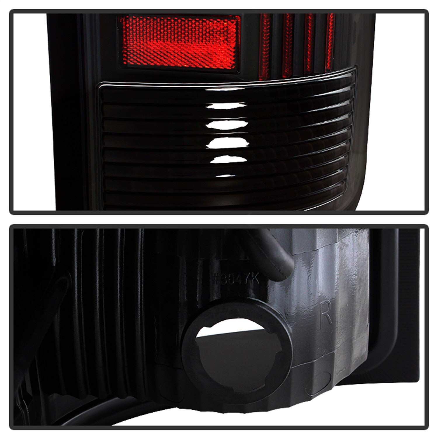 Xtune Spyder - LED Tail Lights (ALT-ON-GS07-G2-LED-BK), Black