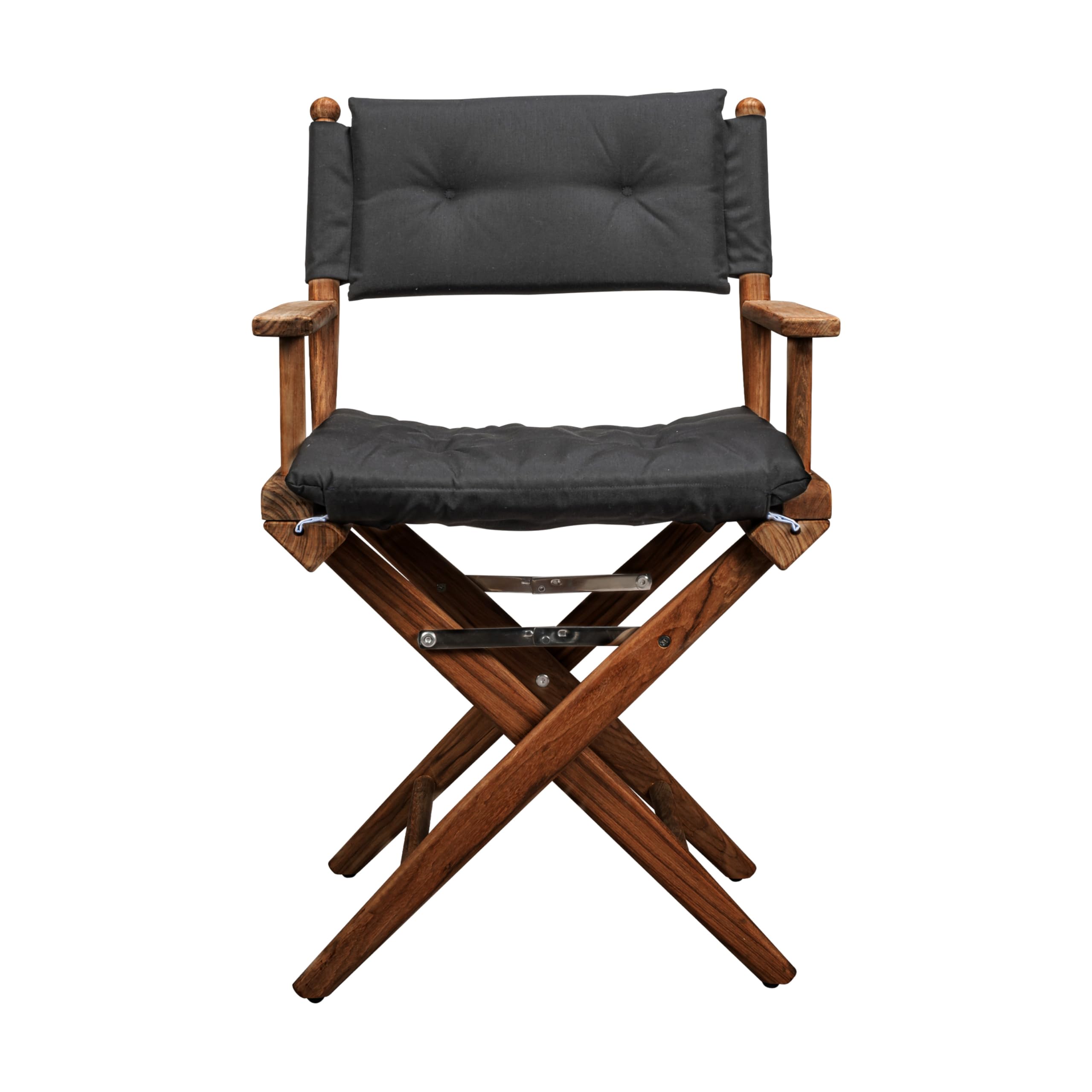 Teak Director's Chair Whitecap 61041 with Black Cushion - 18"