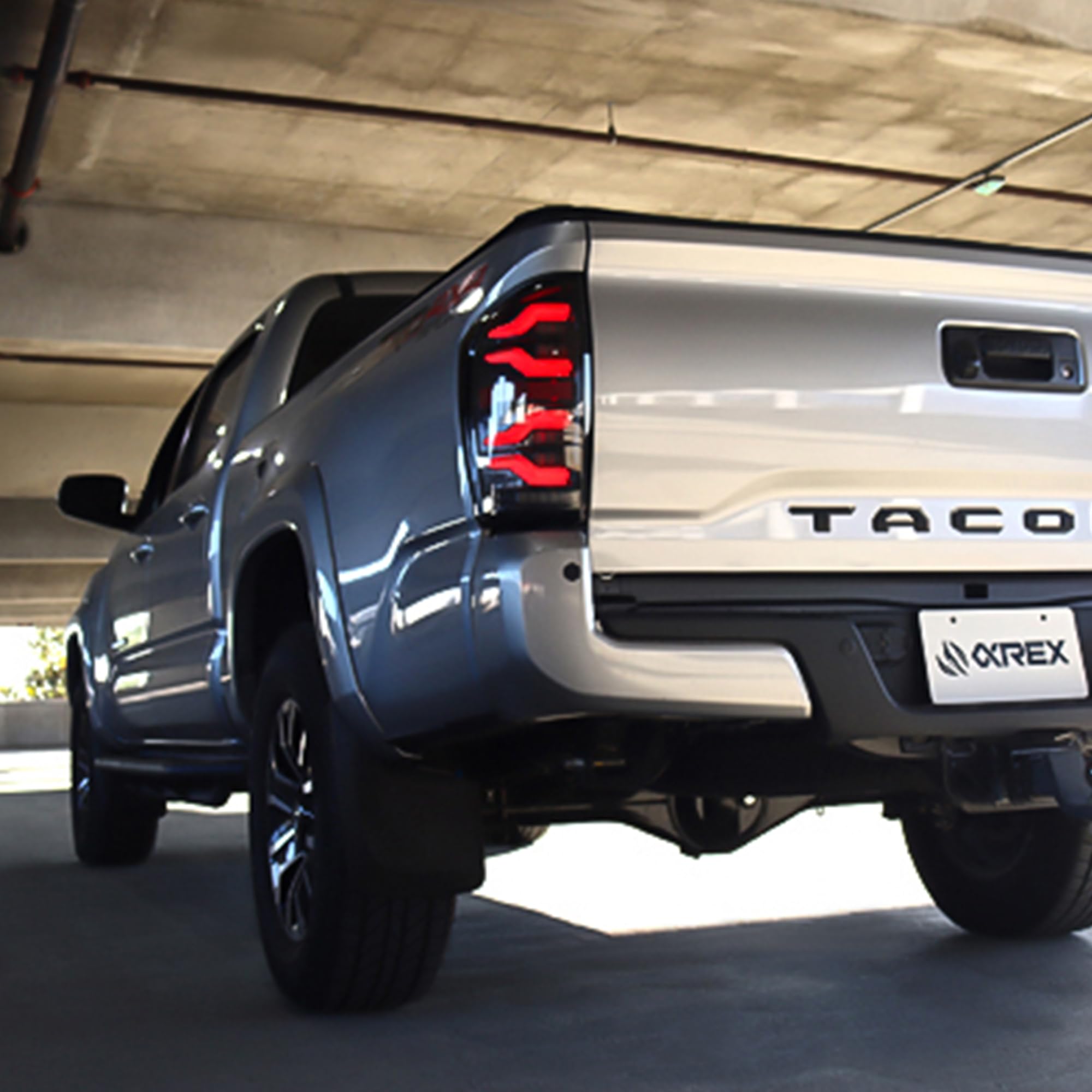 For 16-23 Tacoma Alpharex LUXX-Series LED Tail Lights Alpha-Black