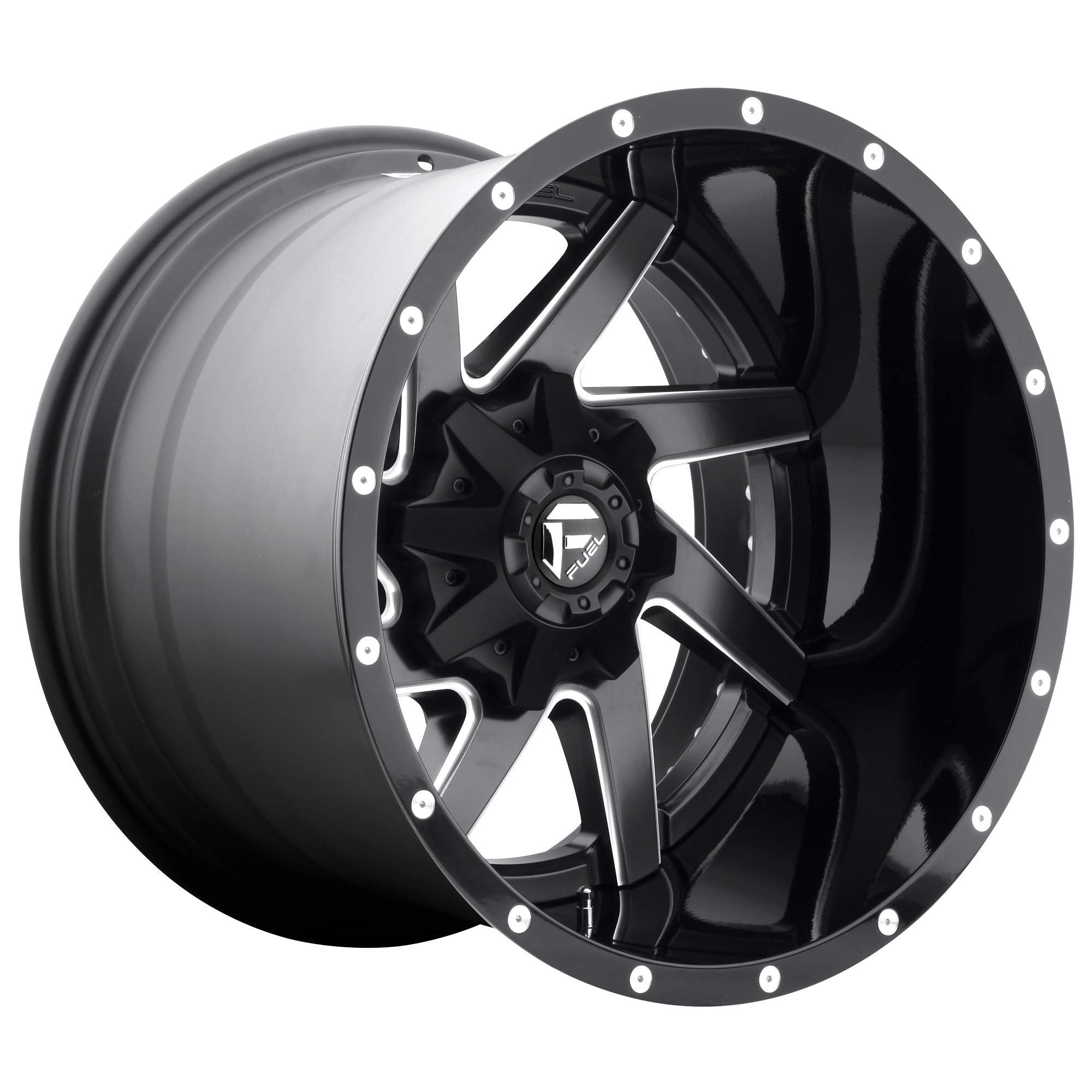 D265 Fuel Wheel 22X12 6X135/5.5 MT-BLK-MIL -44MM