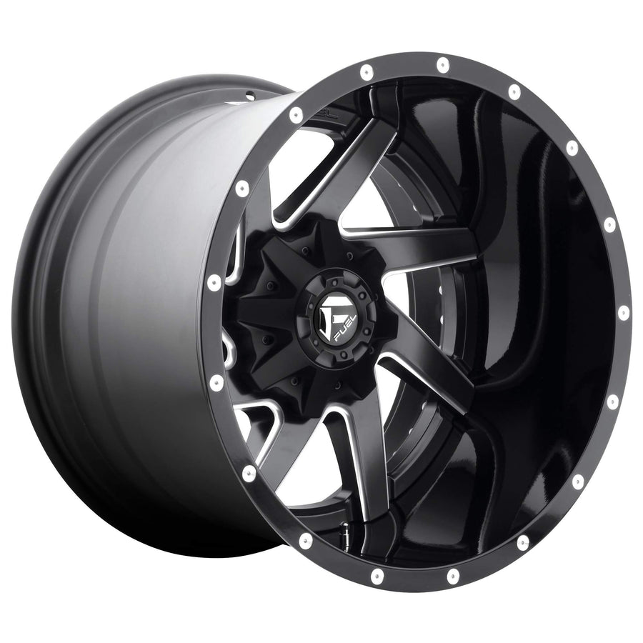 D265 Fuel Wheel 22X12 6X135/5.5 MT-BLK-MIL -44MM