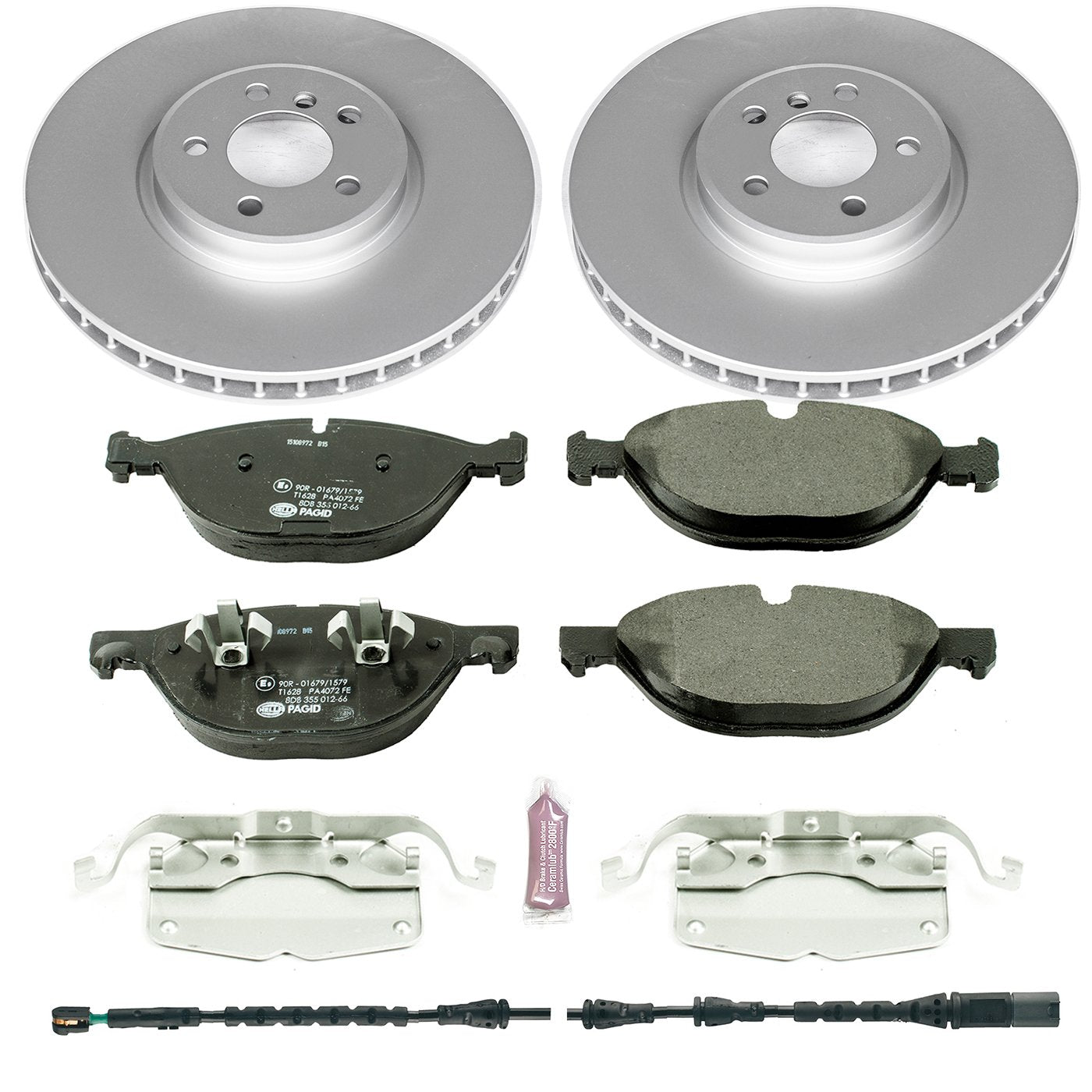 Power Stop ESK6009 Euro-Stop Front Brake Kit For BMW X5 2011-2018, BMW X6 2011-2019 [Model Specific]