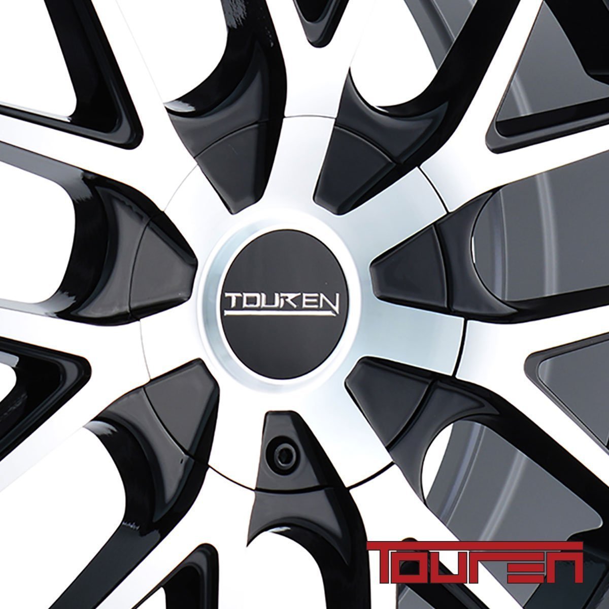 16x7 TR60, Bolt Pattern: 4x108/108, Offset: 42, BLACK/MACHINED FACE/BLACK RING, set of 1