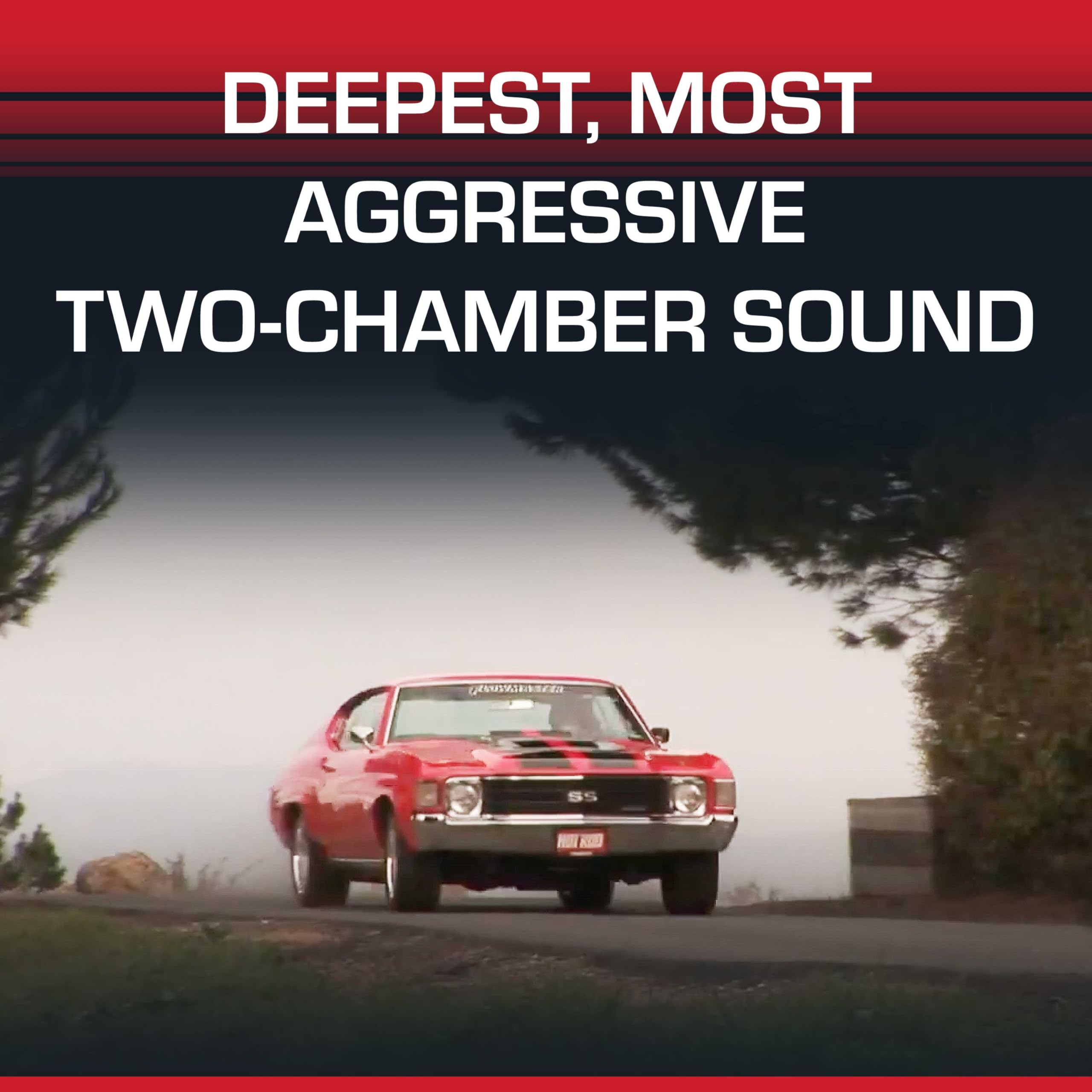 Flowmaster Super 44 Muffler Series – 2.25” - Offset In/Center Out – Aggressive Sound – 16 Gauge Aluminized Steel – For Classic & Late Muscle Cars, Street Rods, Trucks, SUVs (942446)