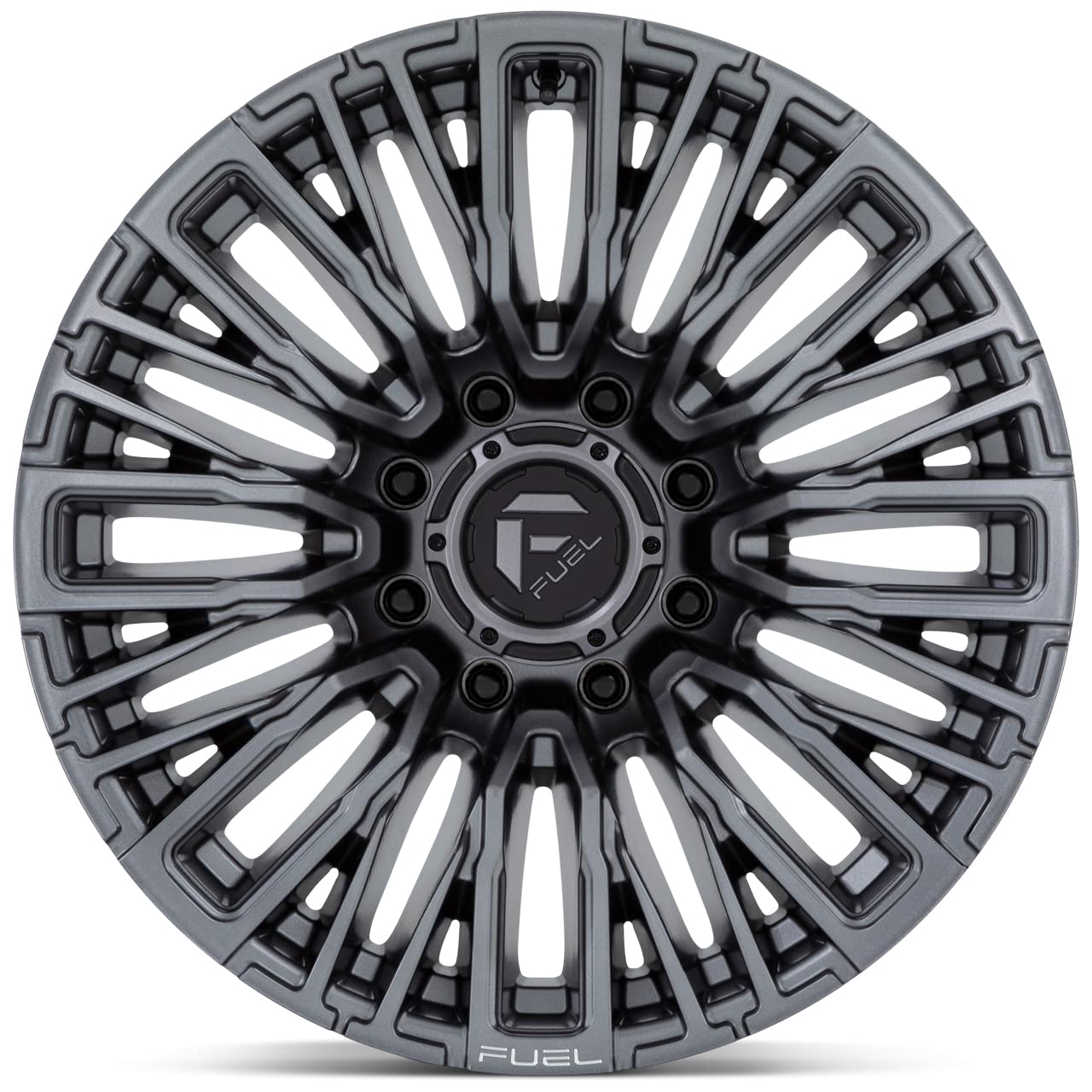 D848 REBAR FUEL OFF-ROAD 20X10, 8X6.5, 4.79, -18mm MATTE GUNMETAL - D84820008247