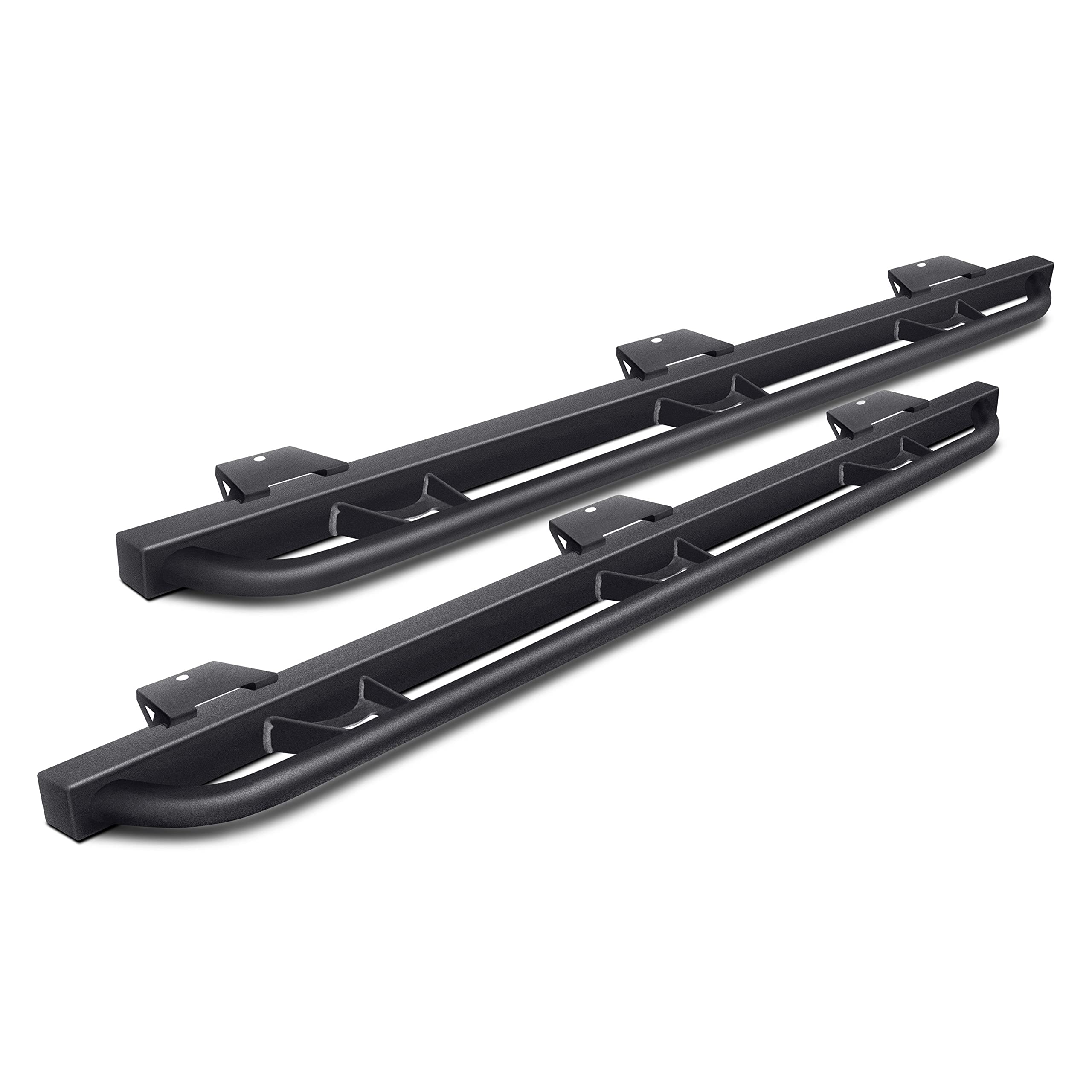 Trail Sliders RealTruck for Ford Bronco | Full Length, Heavy Duty 2" Tubing, Textured Black | TSF214B-TX | Fits 2021 - 2025 Ford Bronco 4 Door