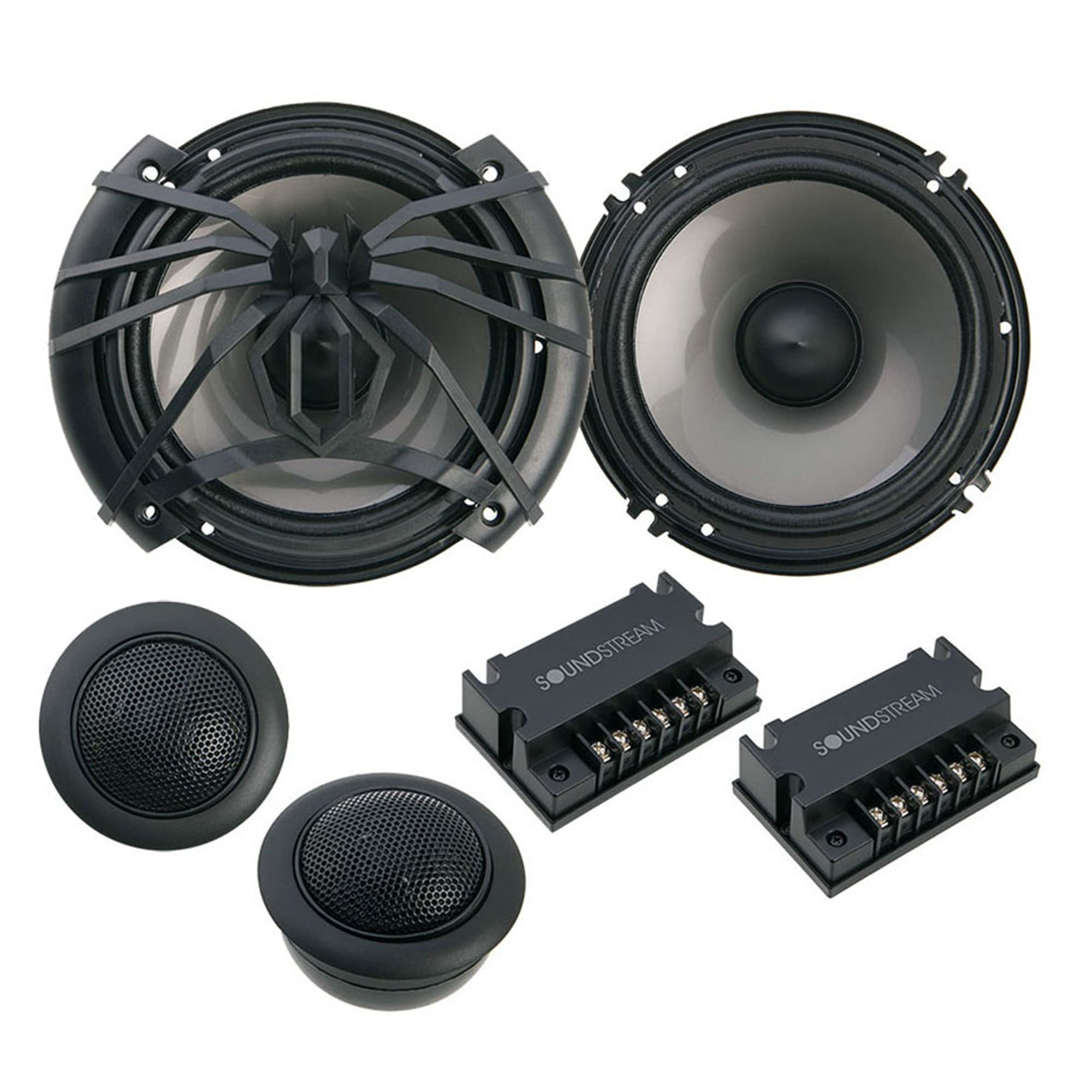Soundstream Arachnid AC.6 6.5" Component 2-Way Speaker Set, Black