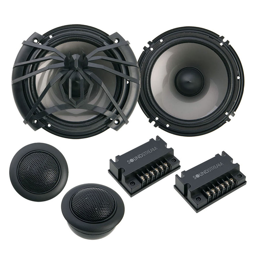 Soundstream Arachnid AC.6 6.5" Component 2-Way Speaker Set, Black