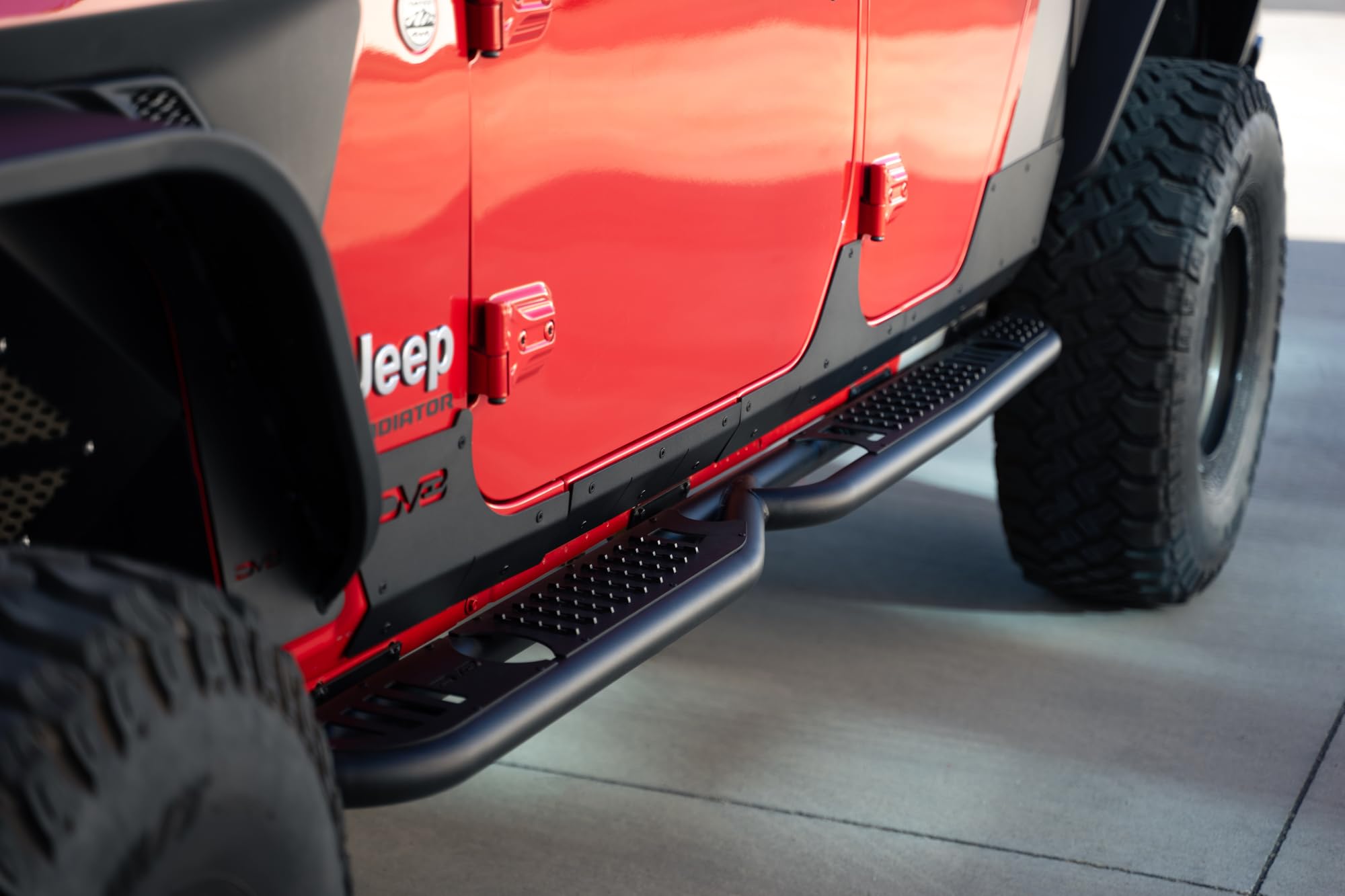 Rock Skins DV8 Offroad for The 2020-2025 Jeep Gladiator JT | Protects Lower Body Panels from Rocks & Debris | Works with Aftermarket & Factory Fenders | Compatible with Most Sliders & Steps