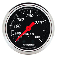 Mechanical Water Temperature Gauge Auto Meter 1432 Designer Black