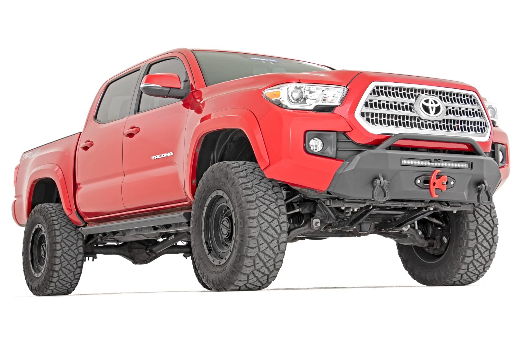 Rough Country LED Front Bumper DRL w/Black Series for 16-23 Tacoma - 10724