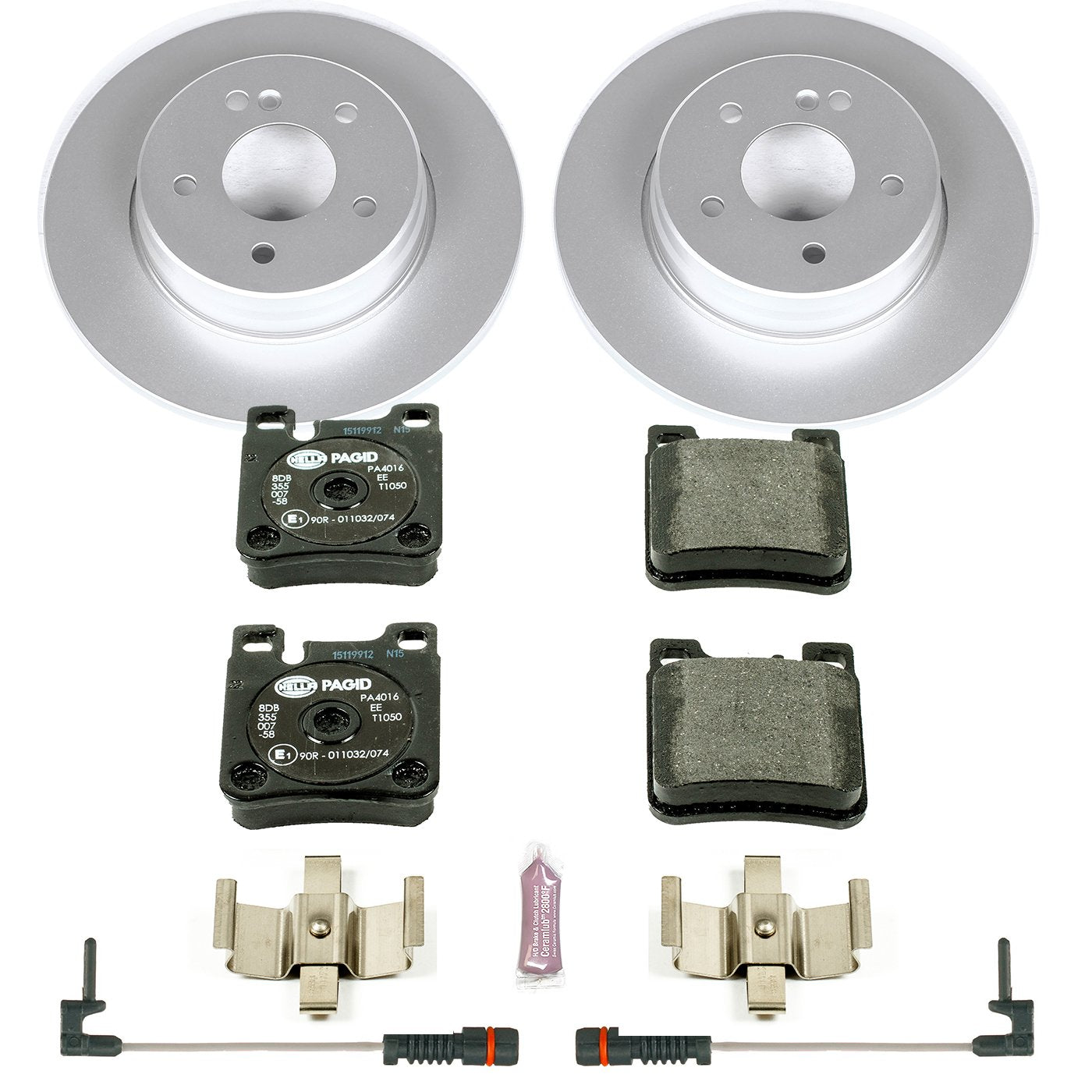Power Stop ESK6377 Euro-Stop Rear Brake Kit For Mercedes-Benz E320 1998-2003 [Model Specific]