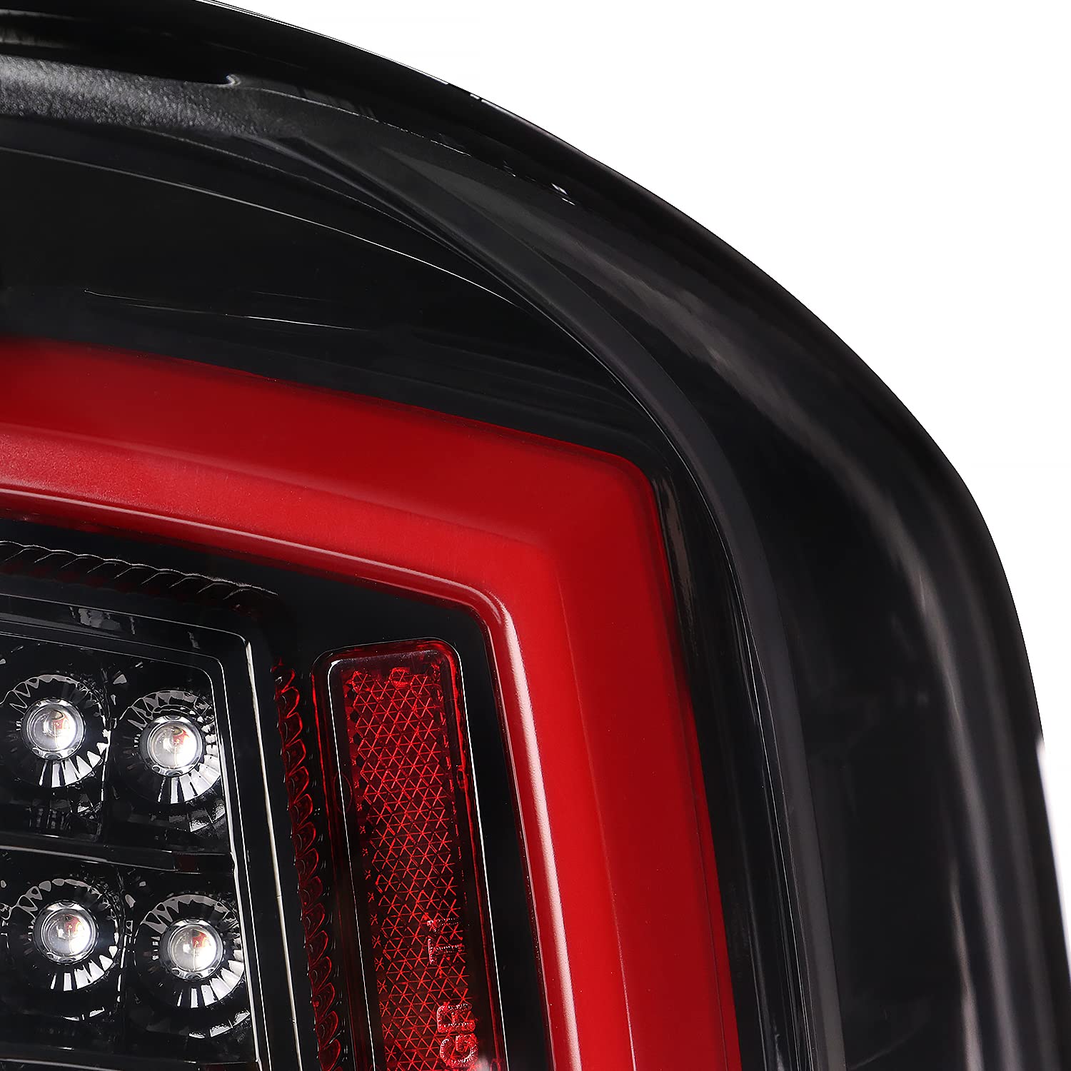 LED Tail Lights SPEC-D TUNING w/Red LED Light Bar Compatible with 2016-2022 Toyota Tacoma, Left + Right Pair Assembly