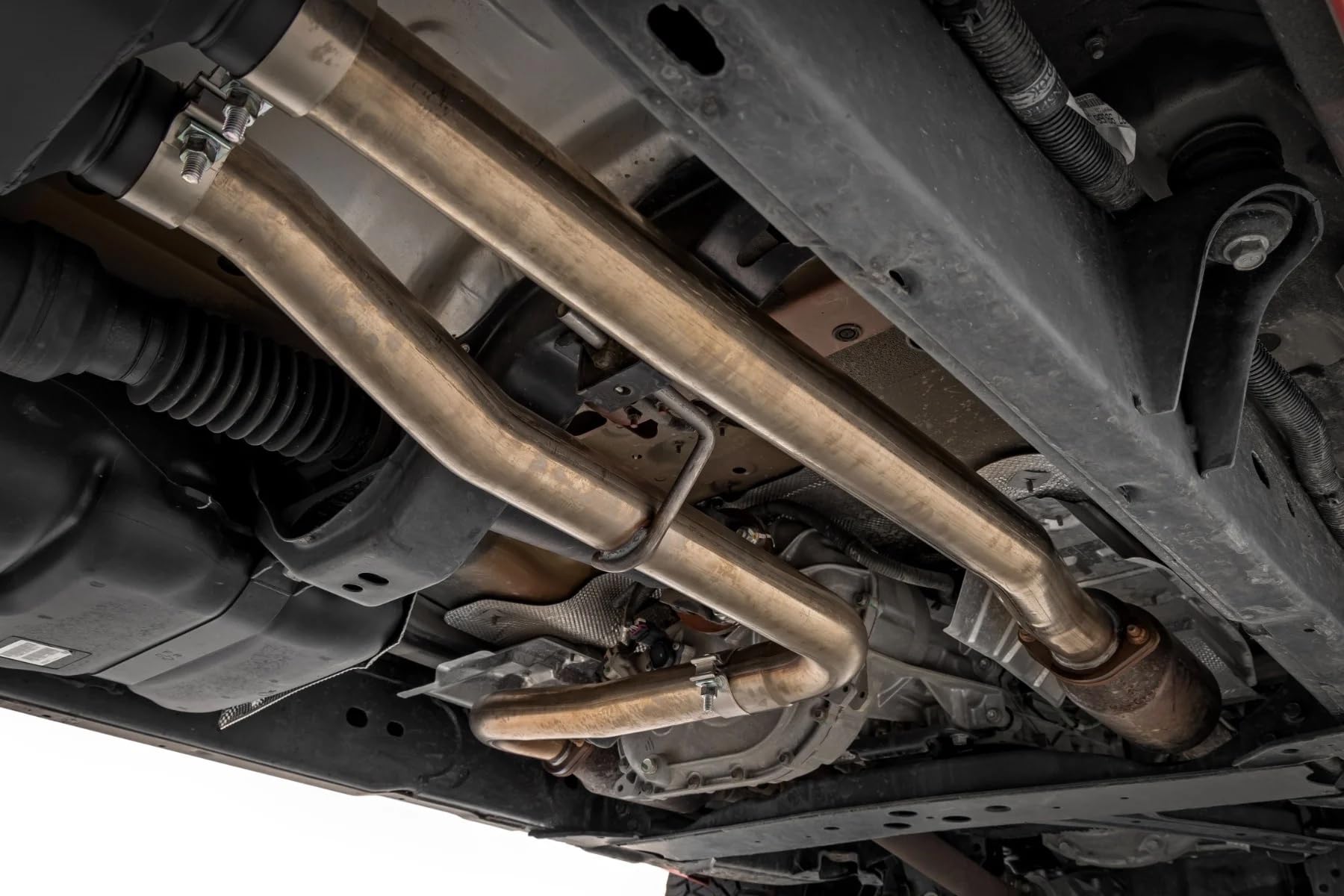 Stainless Rough Country Cat-Back Exhaust for Nissan Frontier (2022-2024) 3.8L Engine - Performance Tuned, Aggressive Growl