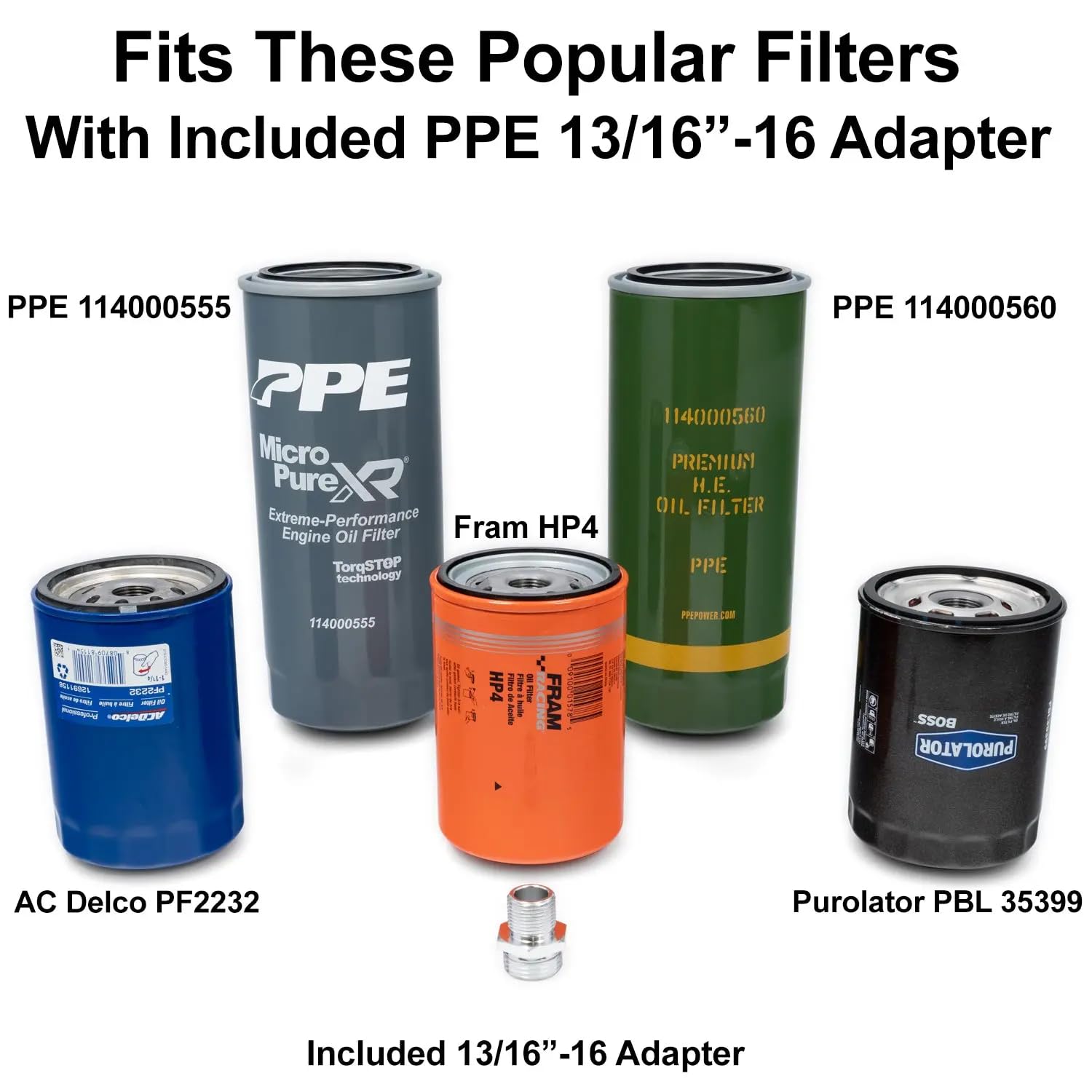 Remote Oil Filter Mount PPE Polished 304 Stainless Steel 114002000