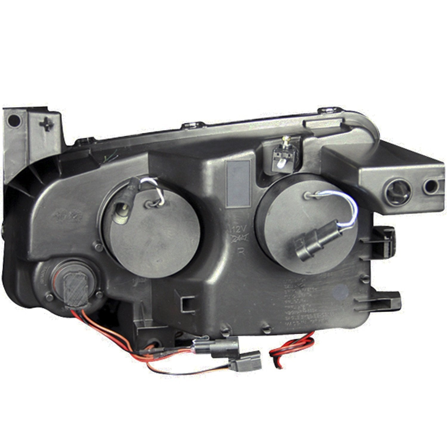 Chrome Halo Anzo USA Projector Headlight with Clear Lens for Dodge Charger 121382