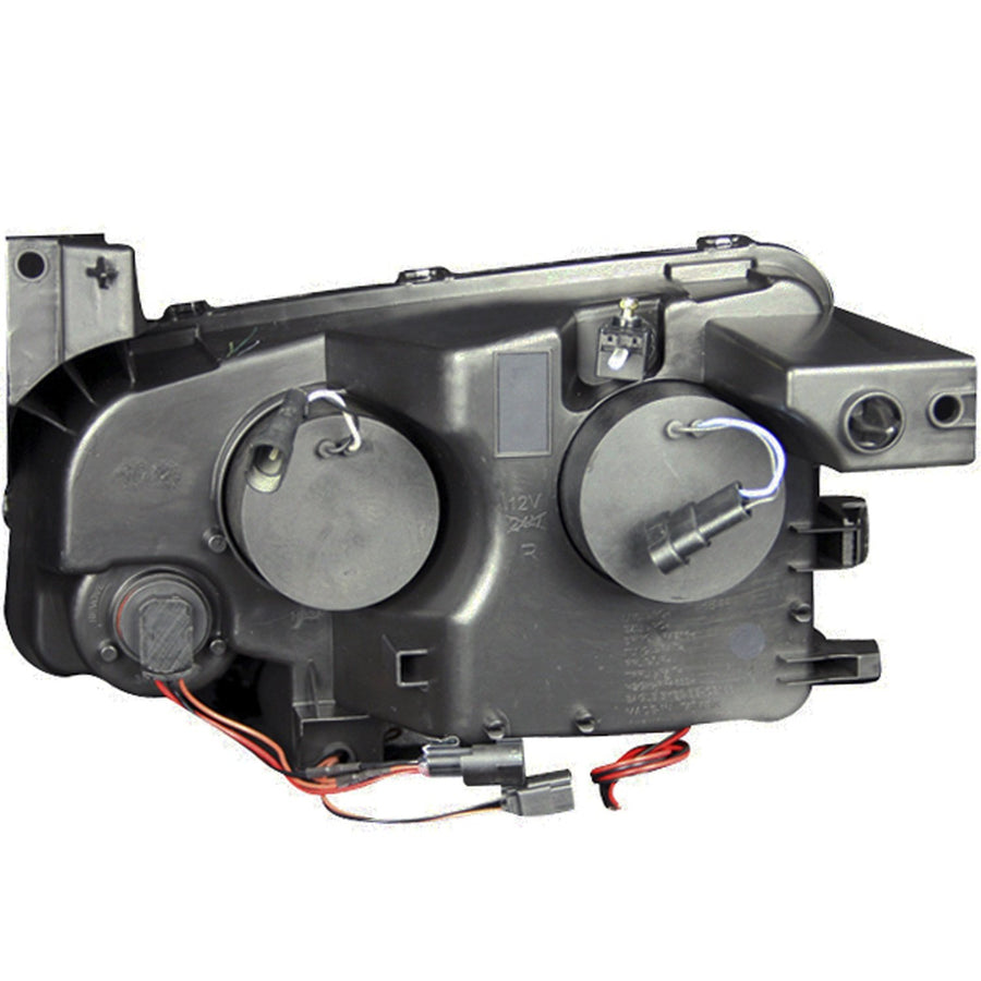 Chrome Halo Anzo USA Projector Headlight with Clear Lens for Dodge Charger 121382