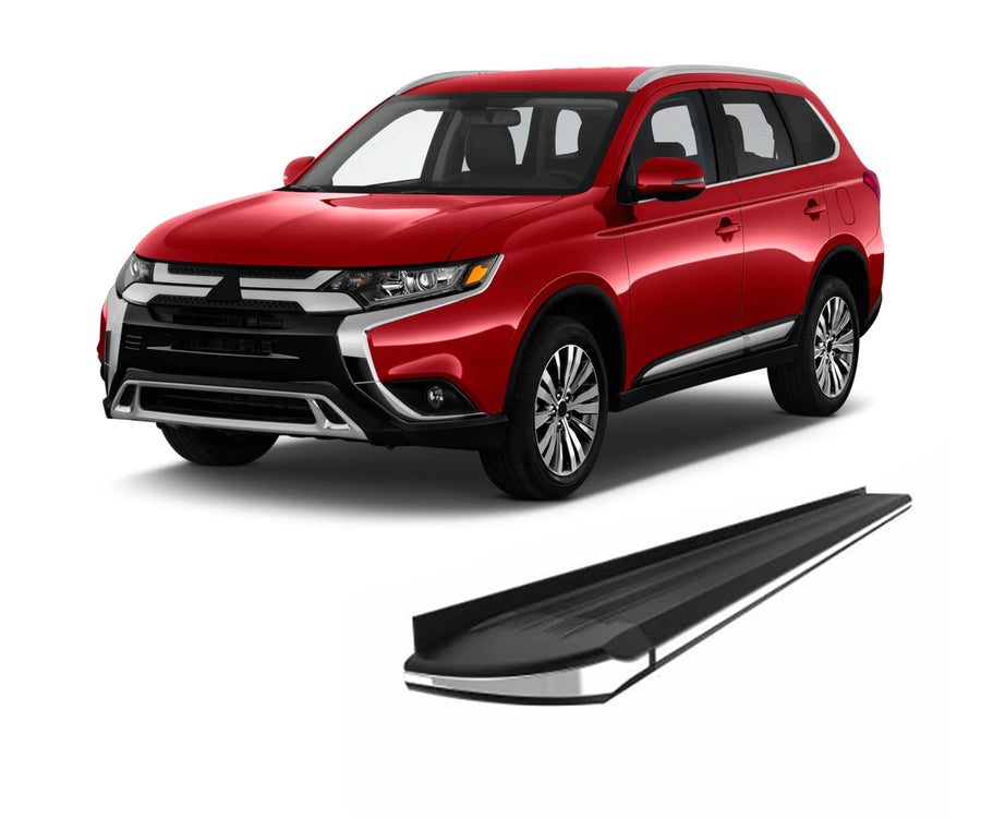 Exceed Black Horse Running Boards Compatible with 2013-2019 Mitsubishi Outlander-EX-M167