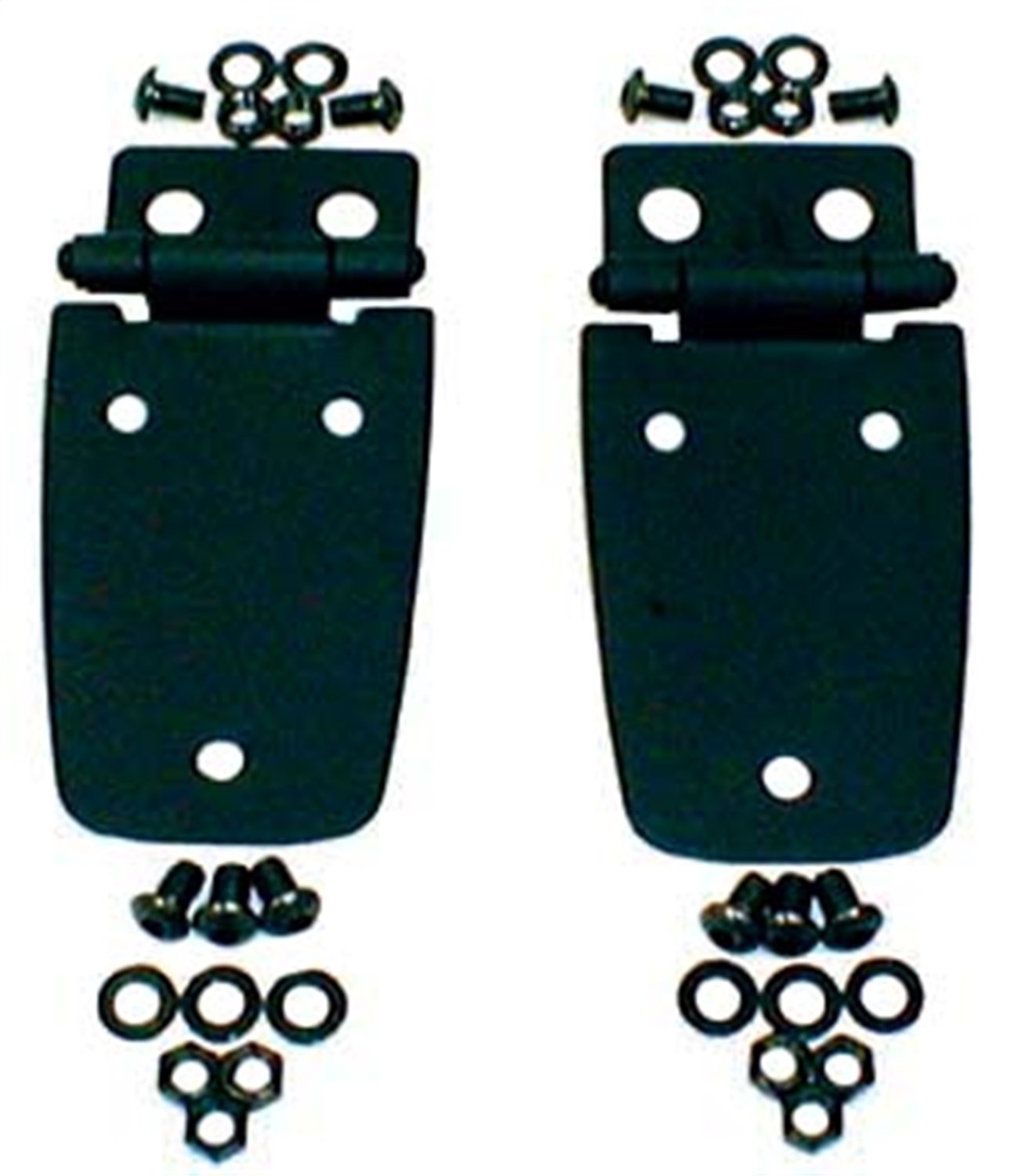 Hood Hinge Kit Rugged Ridge for Jeep Wrangler TJ | Steel, Black | 11205.02 | Fits 1997-2006 Jeep Wrangler TJ
