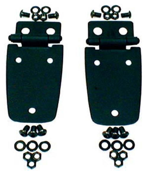 Hood Hinge Kit Rugged Ridge for Jeep Wrangler TJ | Steel, Black | 11205.02 | Fits 1997-2006 Jeep Wrangler TJ