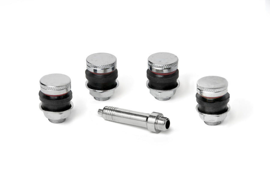Flush Mount Gorilla Automotive Valve Stems - VS406C Smooth Cap