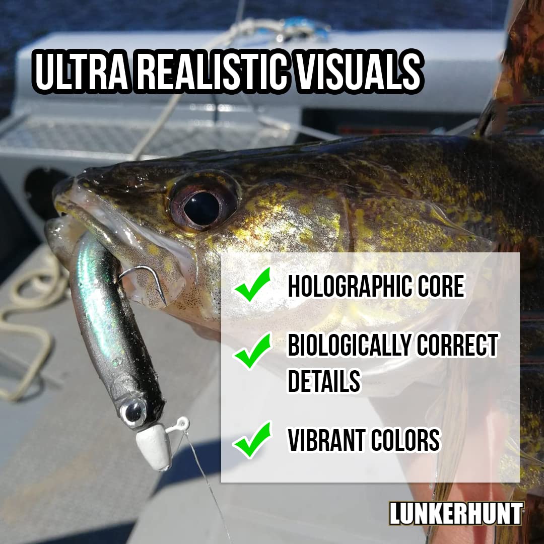 Lunkerhunt Swim Bento Series LHPBS402 4.5-Inch Ghost Style Fishing Lure