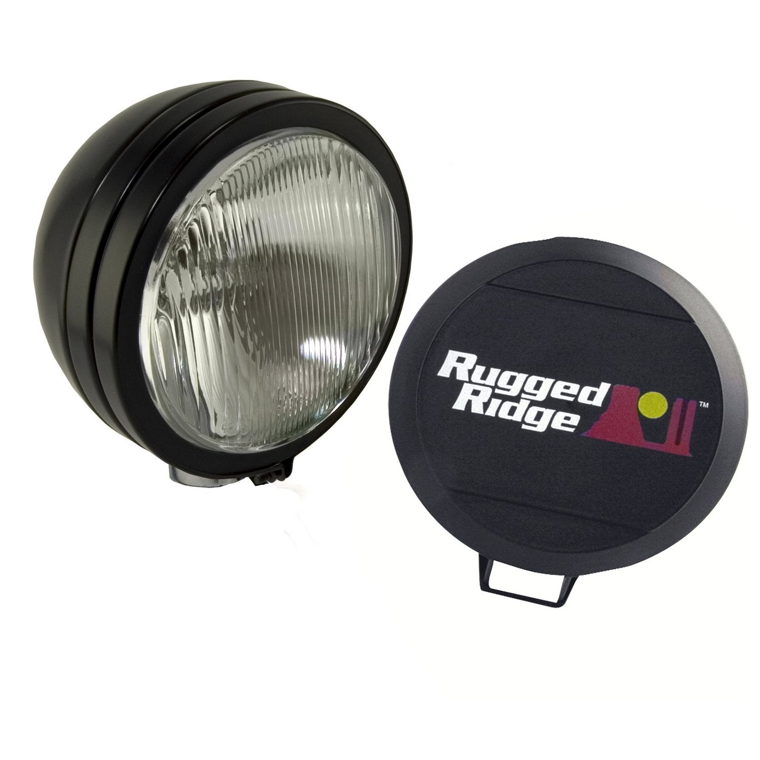 Light Kit, Rugged Ridge, HID, 6 Inch, Round, Black, Steel Housing | 15205.01