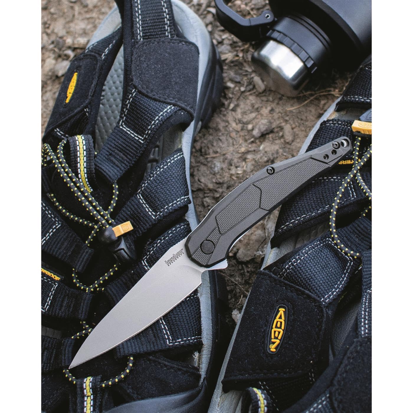 Kershaw Assisted Opening Lightyear Knife Black GFN (3.1" Bead Blast) 1395