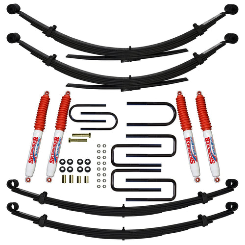 Skyjacker Suspension Lift Kit C140CKS-N w/Shock Nitro Shocks 2.5-4 In. Lift Incl. Front/Rear U Bolt Kit Bushing Kit Leaf Spring Suspension Lift Kit w/Shock