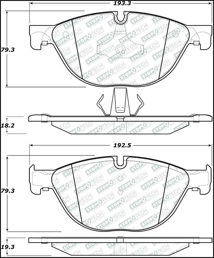 Street Select StopTech Brake Pads 305.14090